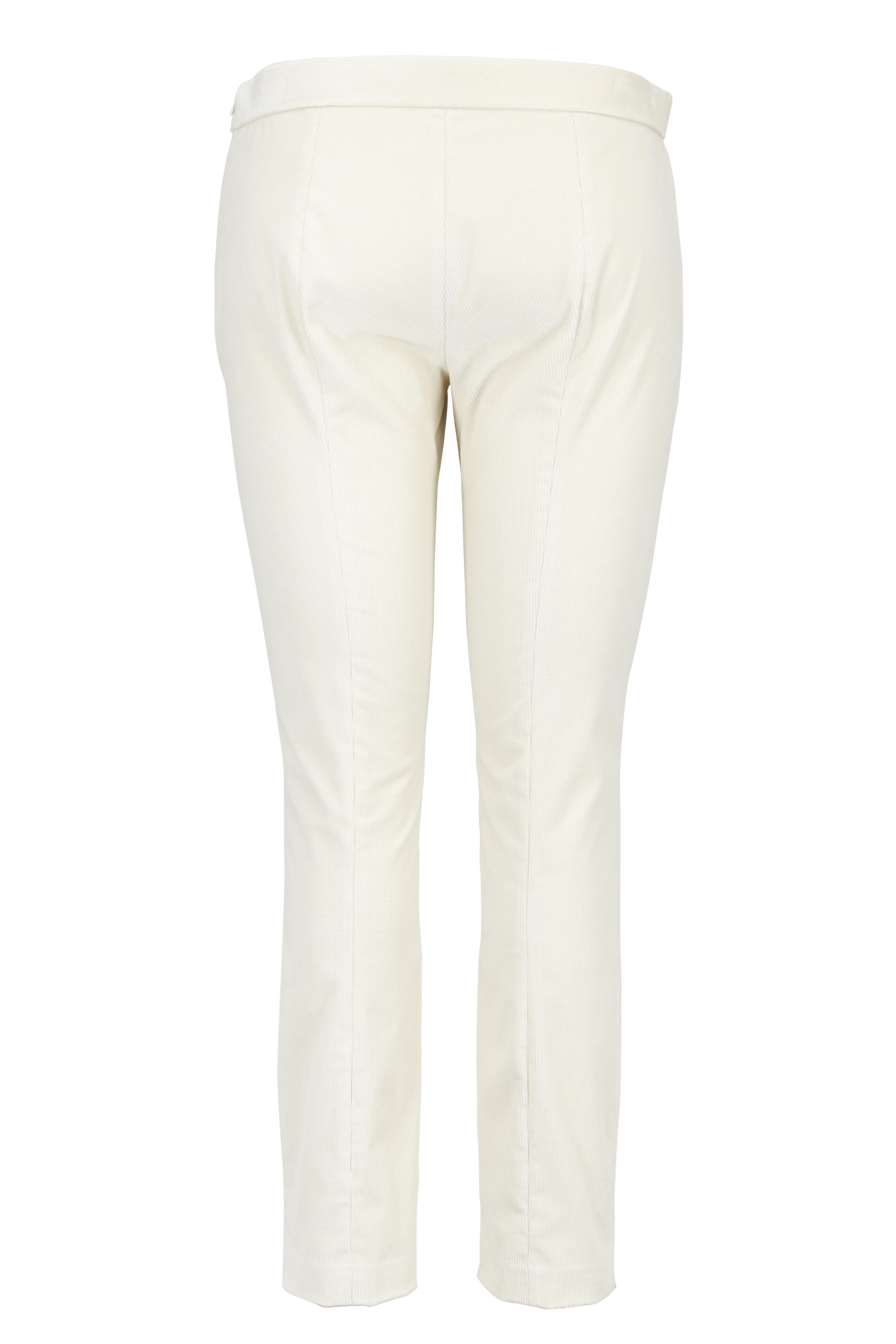 The Row - Laudette Natural Corduroy Crop Slim Pants