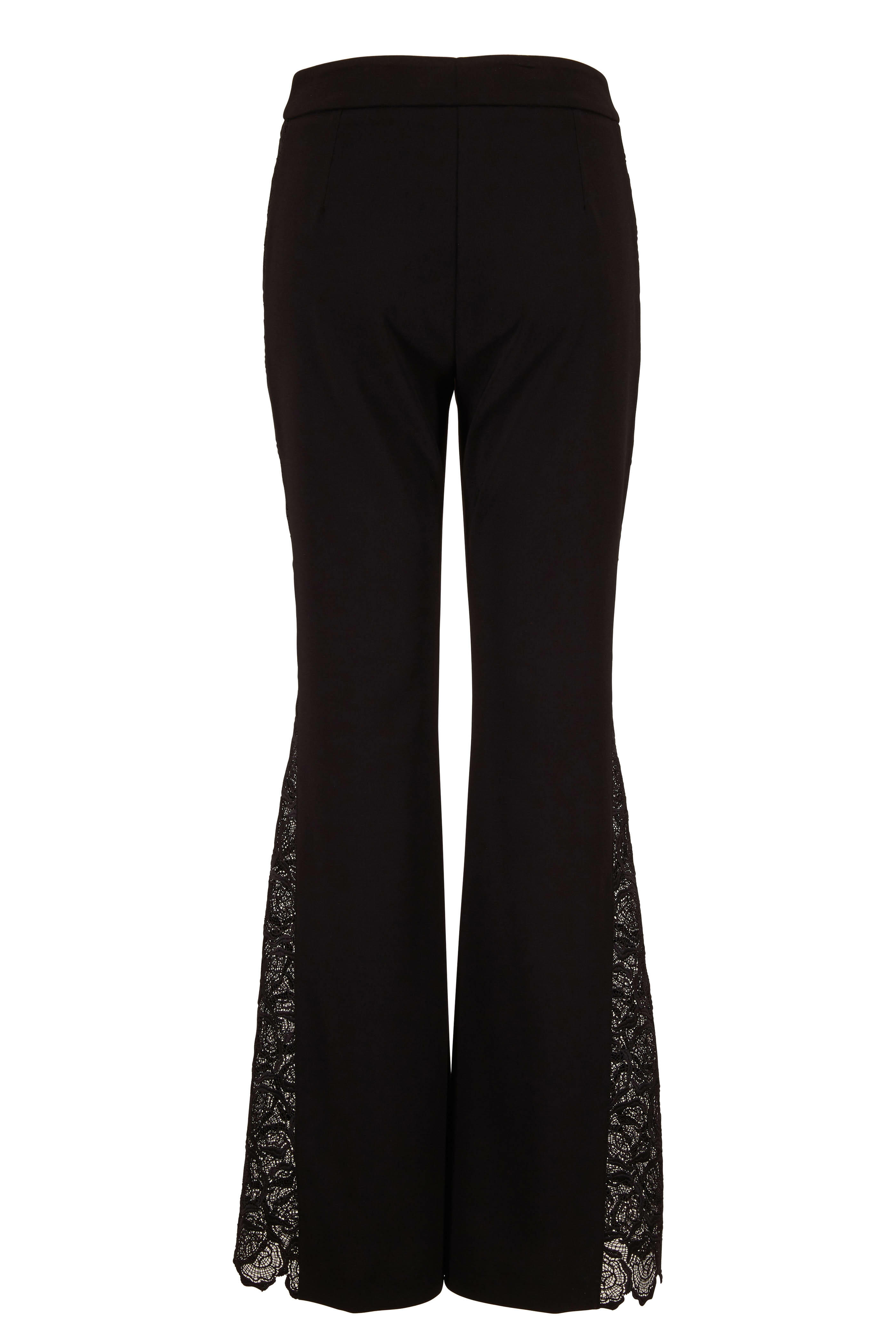 D.Exterior - Black Tonal Lace Side Pant