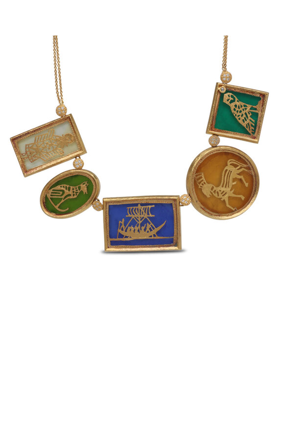 Coomi Thewa 5 Pendant Necklace - view 3