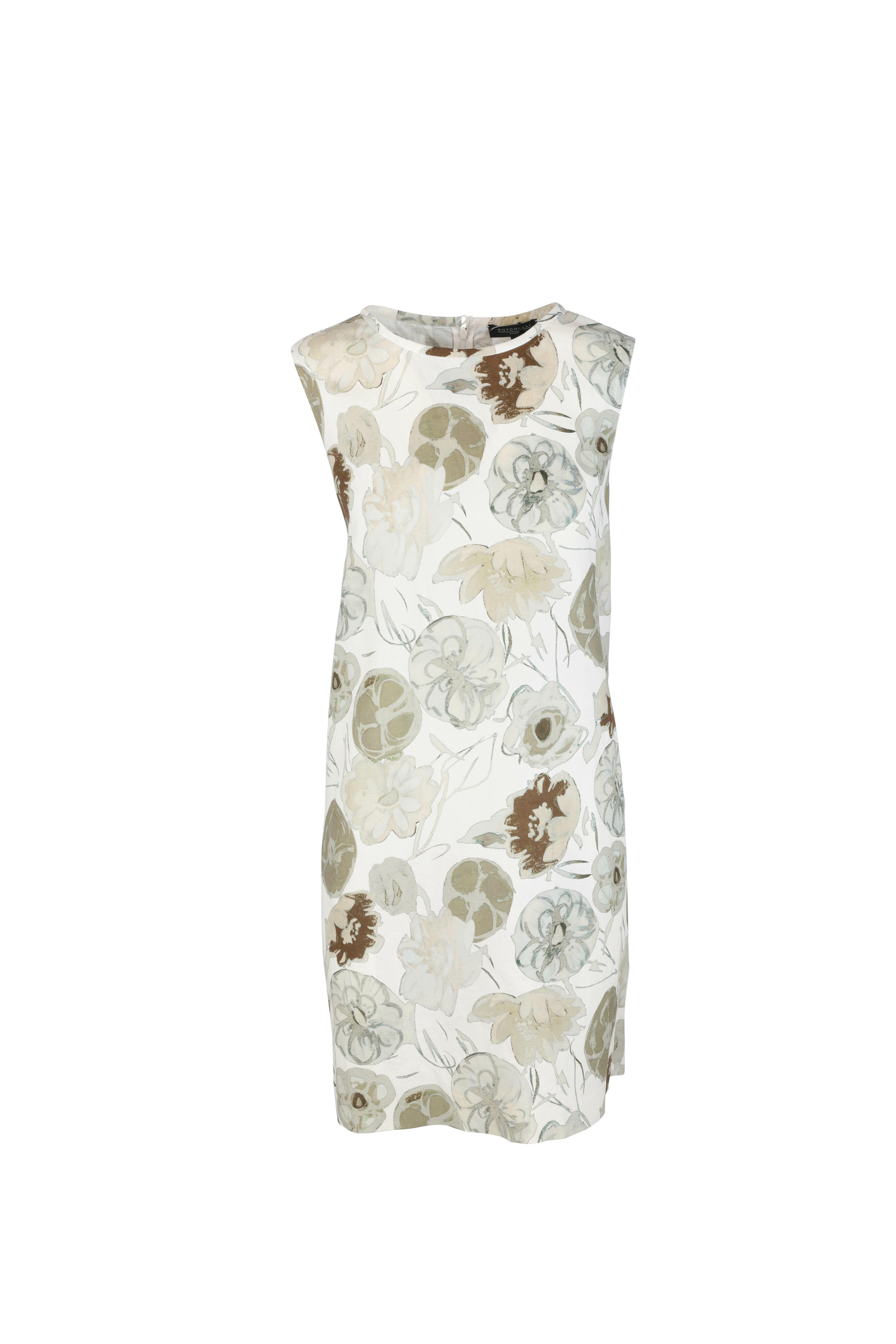 olive green and cream dress Stripe it Simple Striped Dress with Cap Sleeves in Olive Green and Cream 1XL main image 1