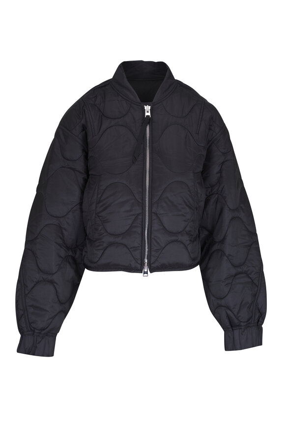 Agolde Iona Black Quilted Jacket