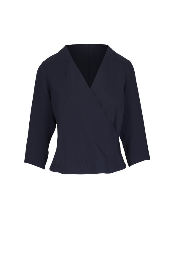 Peter Cohen Drive Midnight 4-Ply Silk Blouse