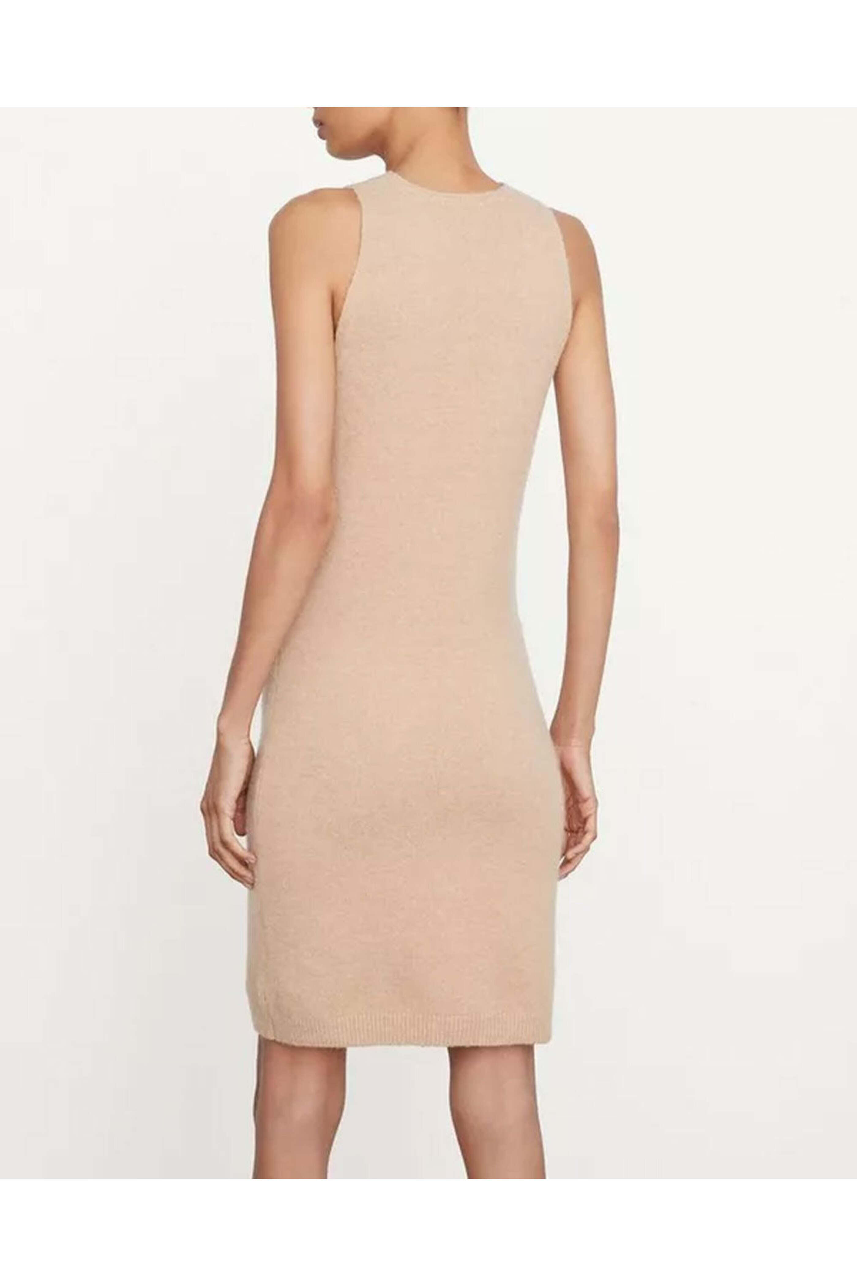 vince sweater dress Ribbed-knit cotton-blend midi in white - Hand wash Vince - Brittle Sleeveless Sweater