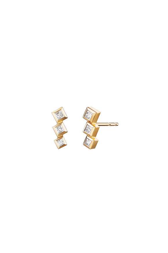 Melissa Kaye - 18K Diamond Margo Ashley Earrings