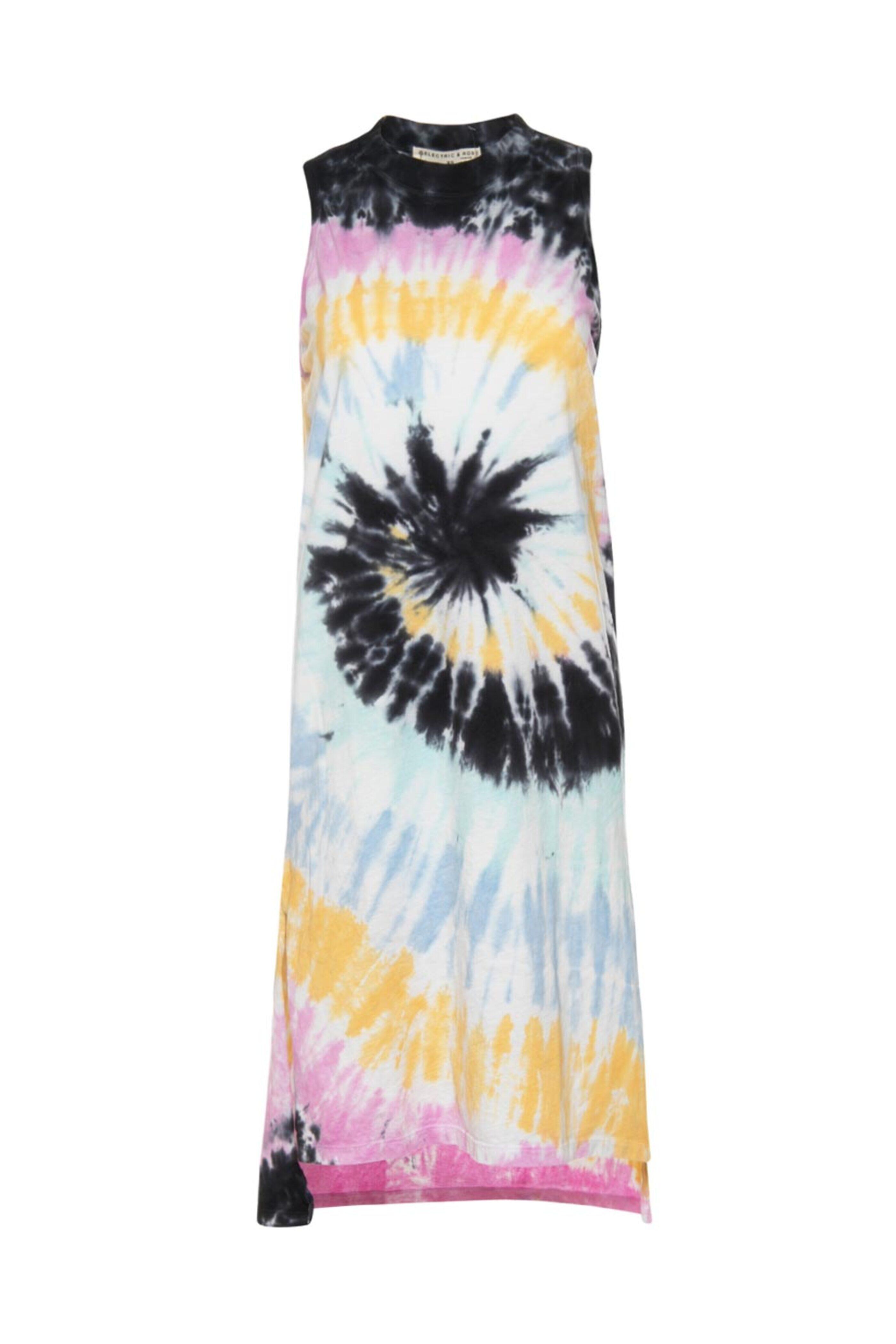 Electric & Rose - Serene Rosa Tie Dye Posey Tank Dress