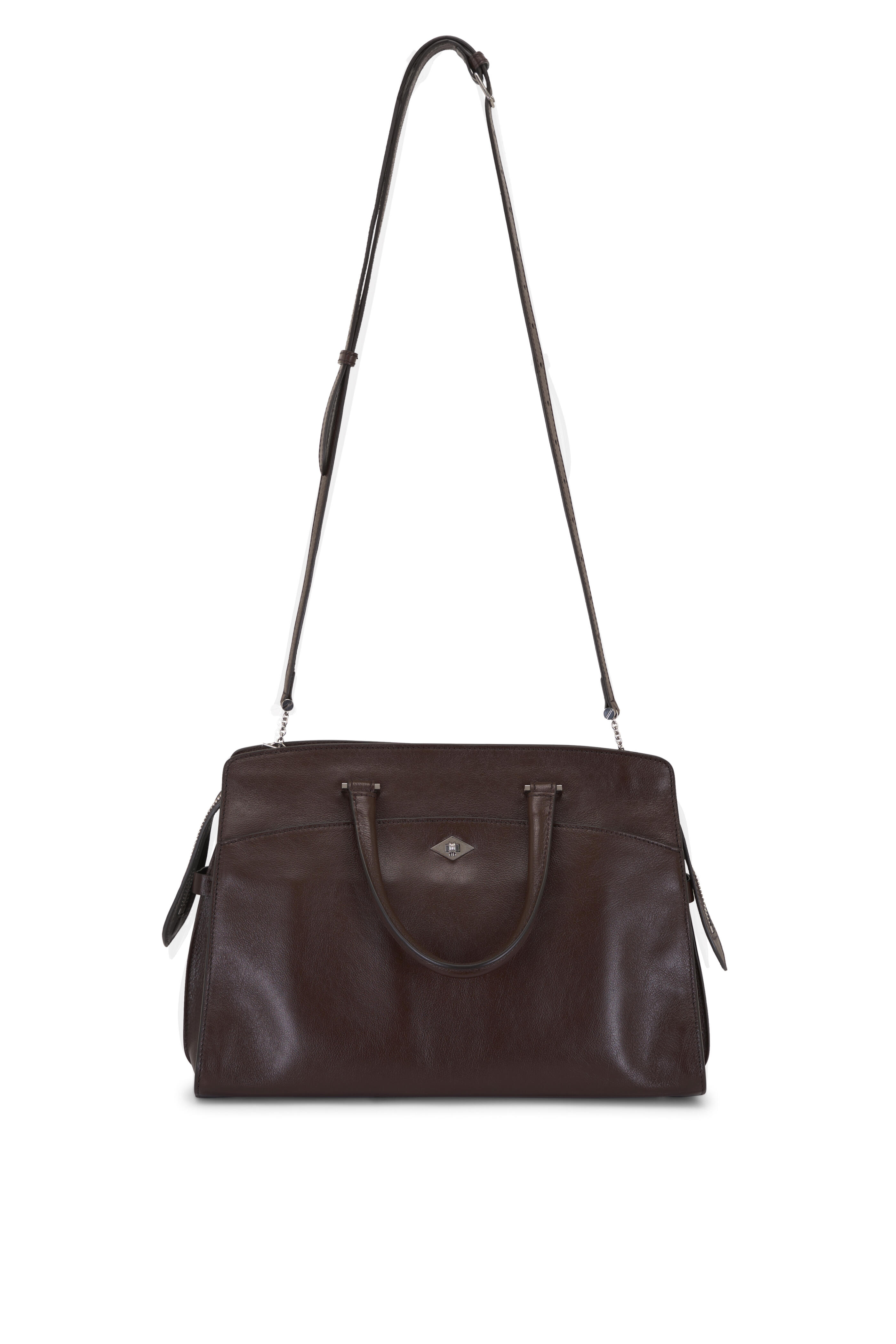 Métier - Private Eye Walnut Leather Handbag