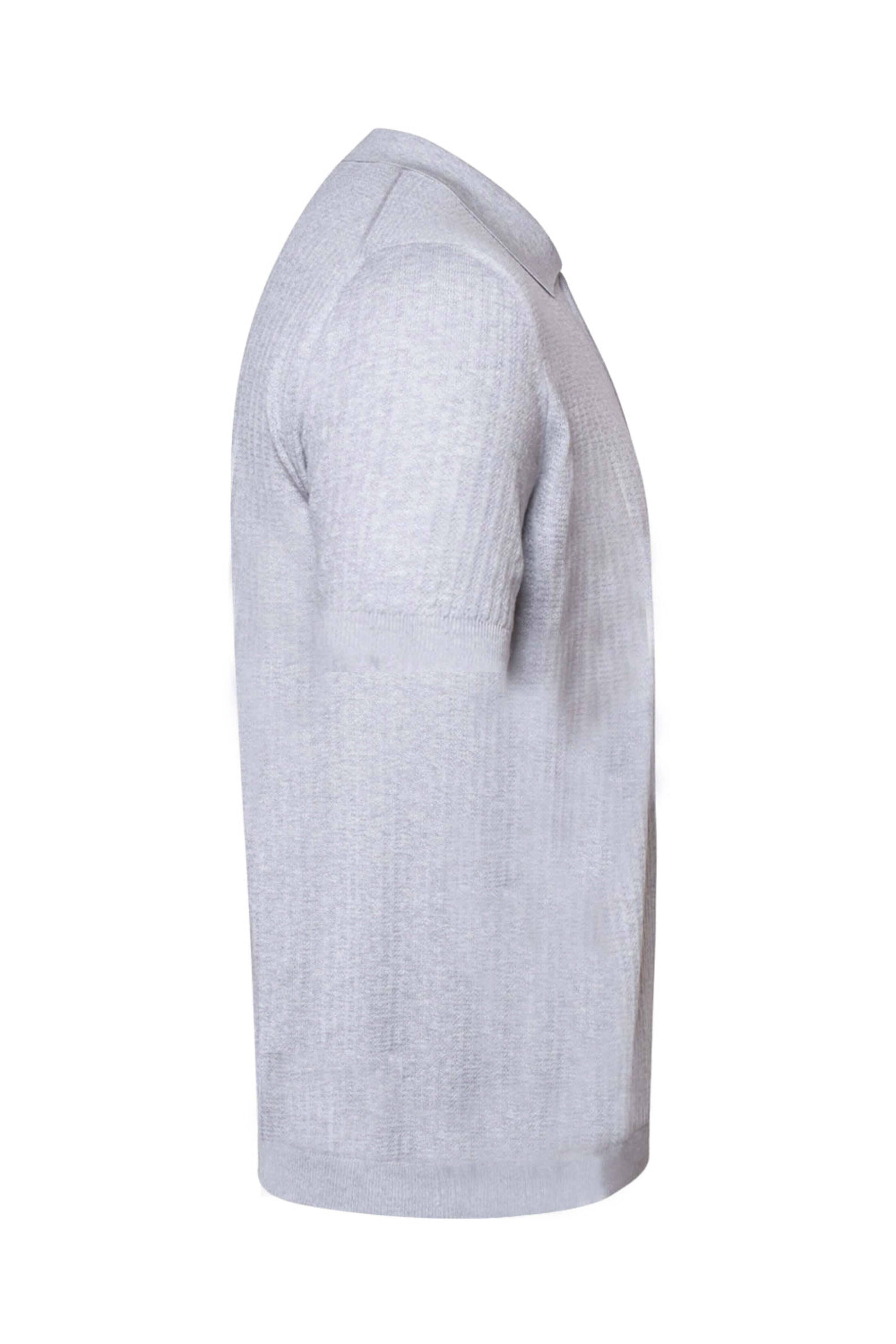 Maurizio Baldassari - Light Gray Quarter Zip Polo