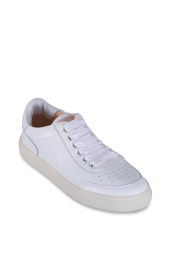 AGL Chewy White Lace Up Leather Sneaker