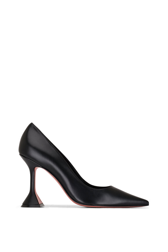 Amina Muaddi - Ami Black Nappa Leather Pump, 95mm