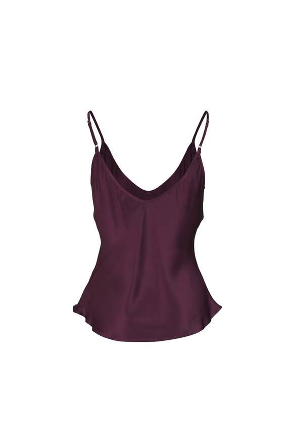 L'Agence Lexi Deep Purple Silk Cami - view 2