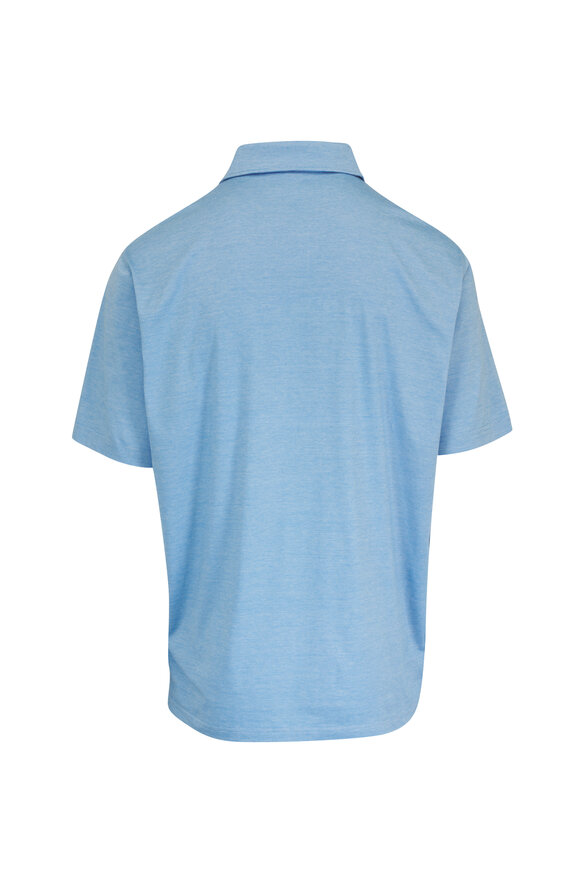 Peter Millar Excursionist Flex Blue Topaz Short Sleeve Polo - view 3