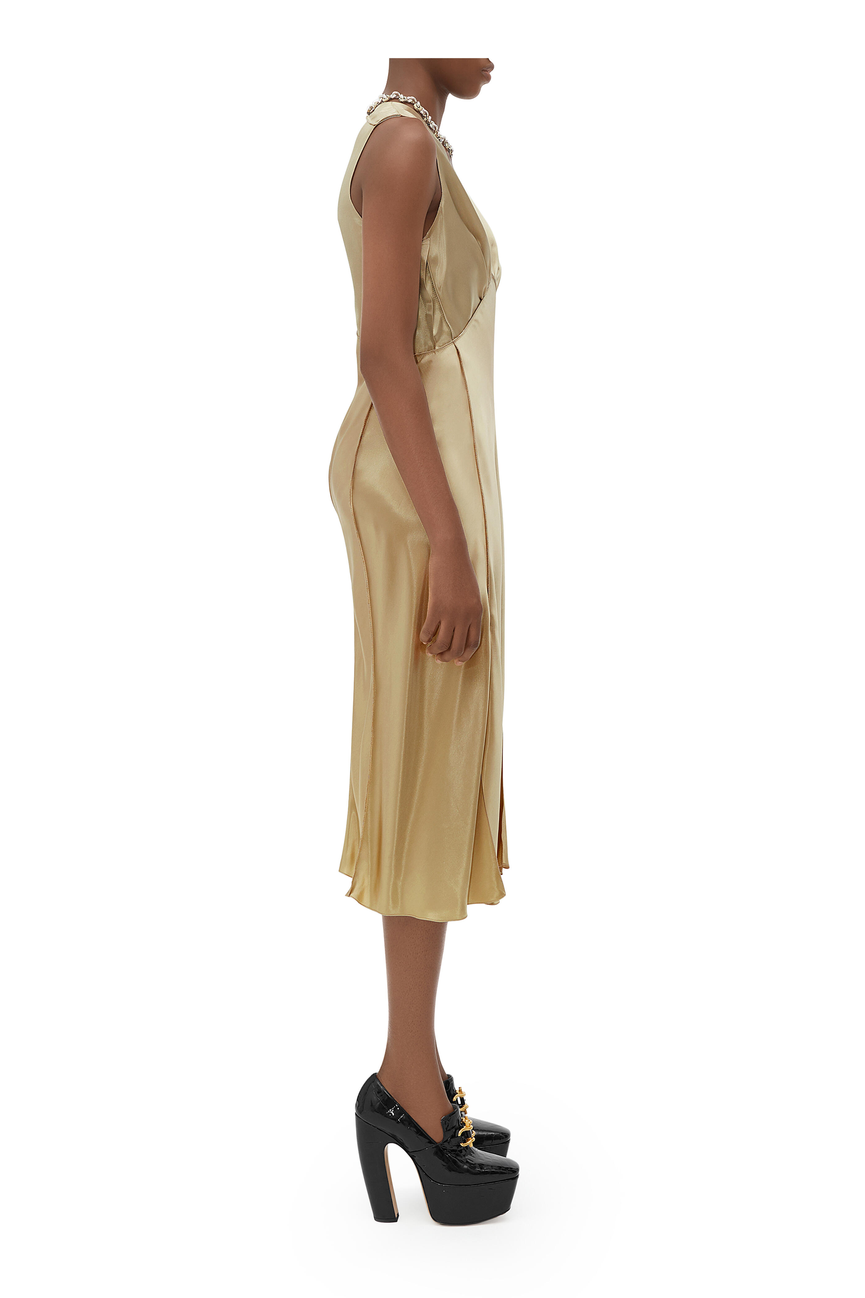 ワンピース BOTTEGA VENETA Woman Dress Yellow Cream 688937V1N60 1069 BOTTEGA VENETA Woman Dress Yellow Cream 688937V1N60 1069