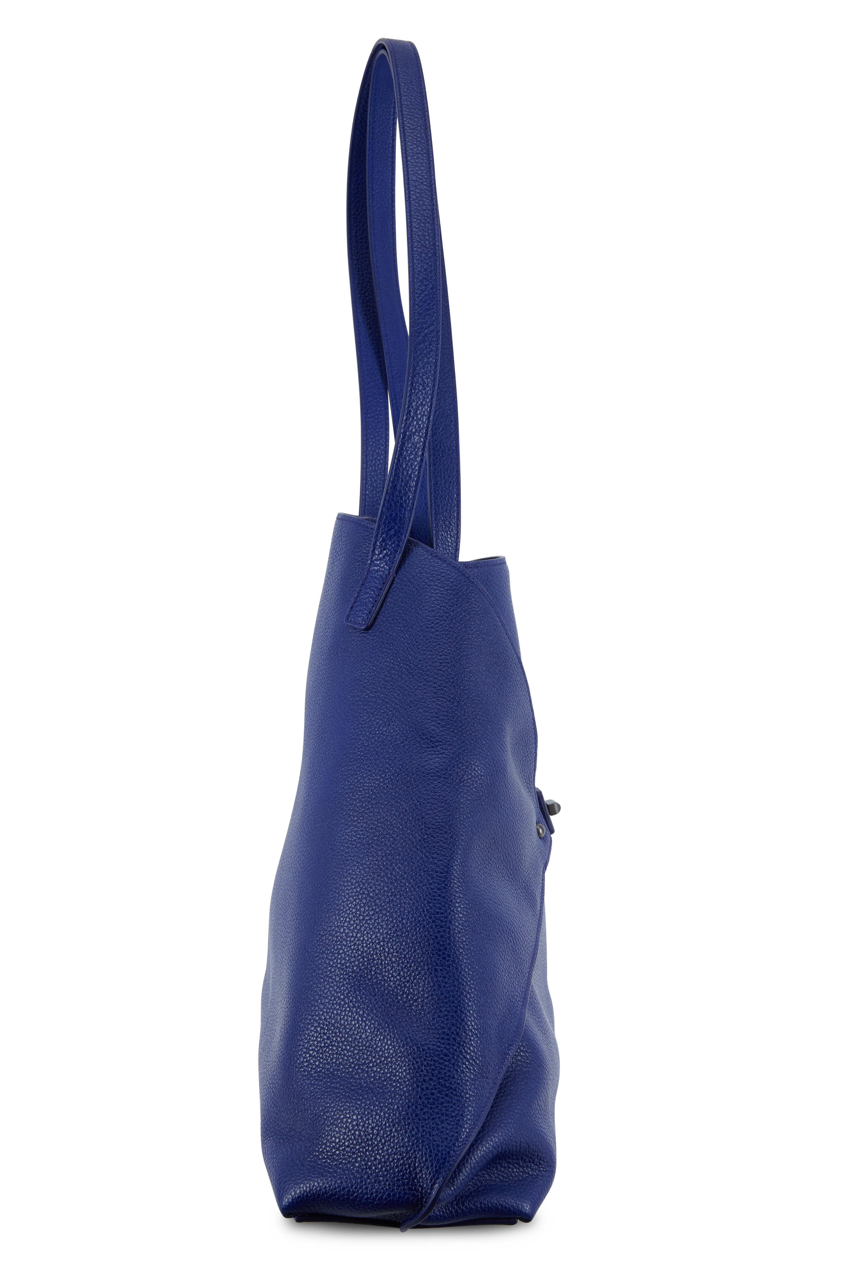 Akris - AI Cobalt Leather Medium Shoulder Bag