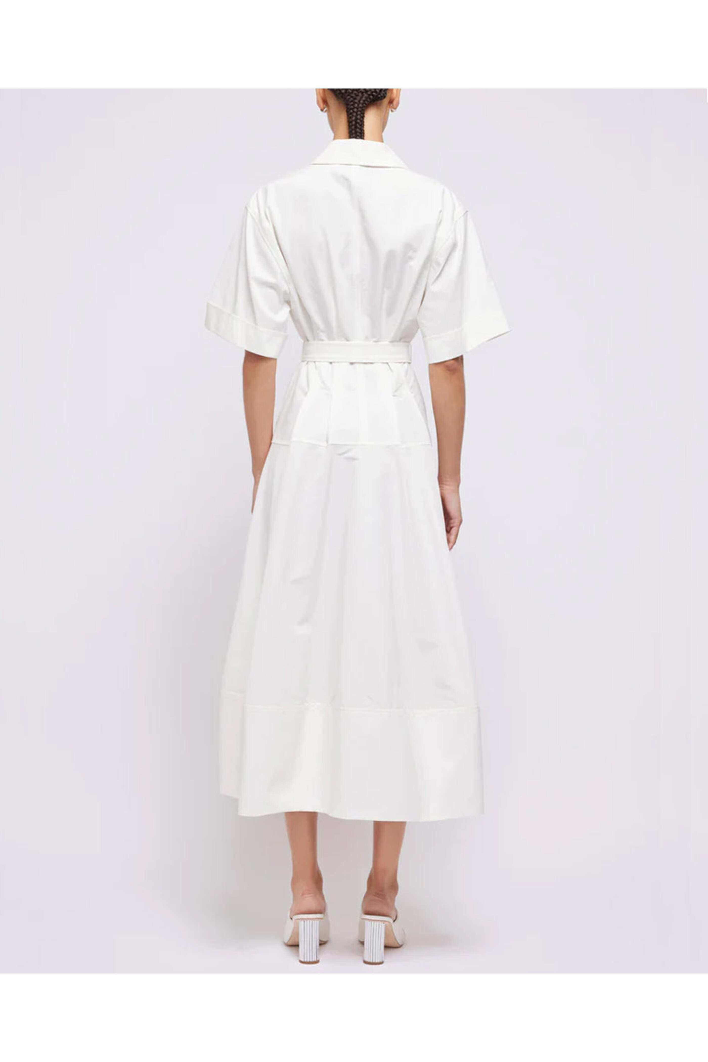 Simkhai - White Belted Deanna Midi Dress