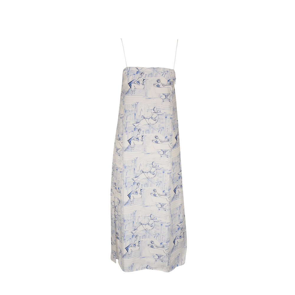 khaite aminah silk slip dress Khaite The Aminah Dress - Black