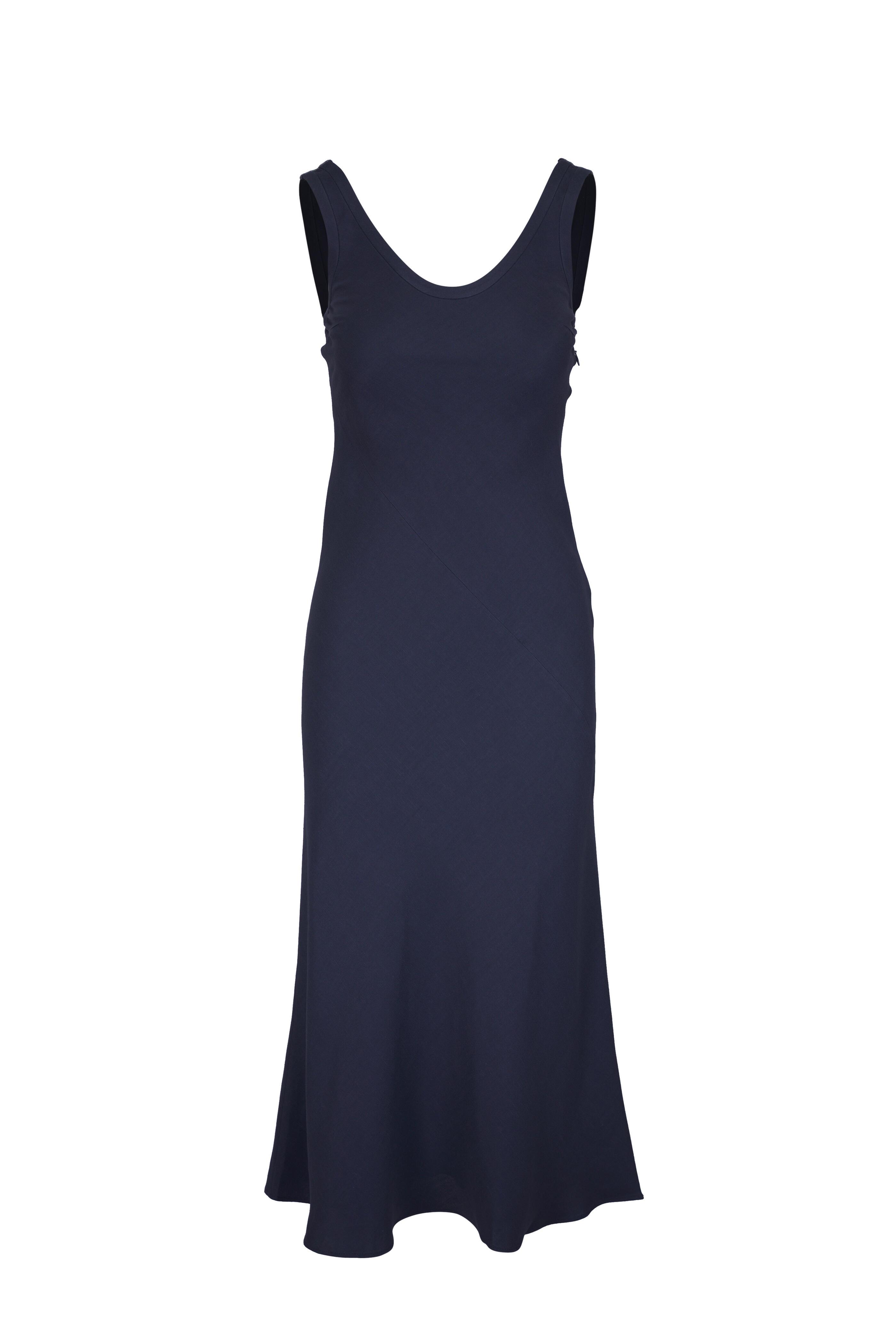 Brunello Cucinelli - Navy Blue Minimal Tank Dress