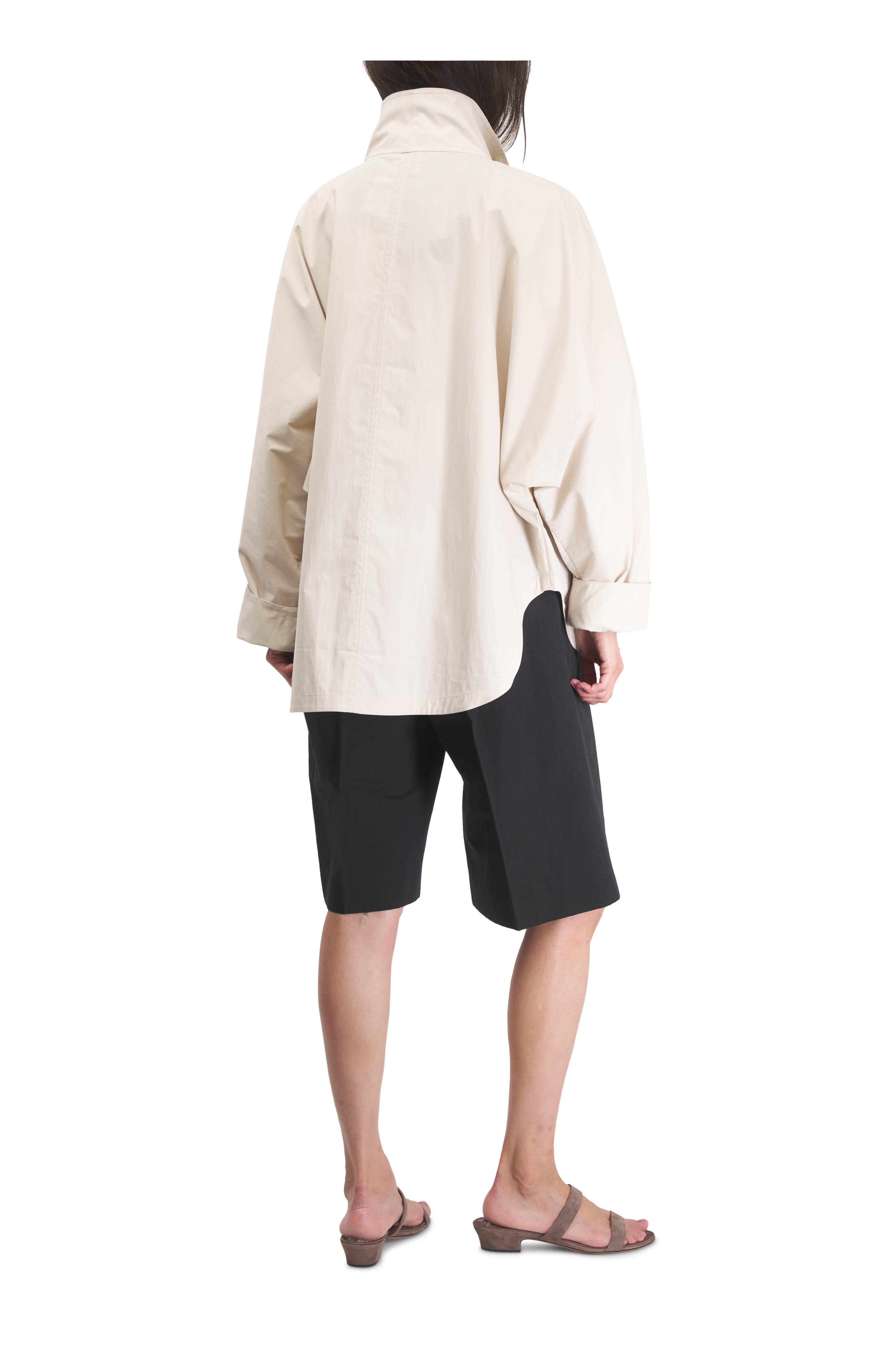 Totême - Black Cotton & Linen Tailored Shorts