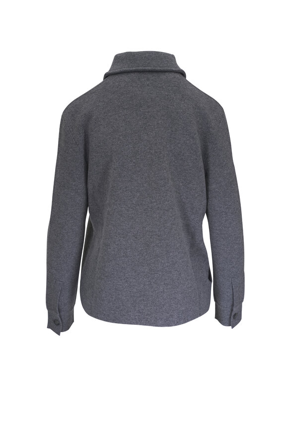 TWP - New Theo Medium Heather Gray Cashmere Shirt