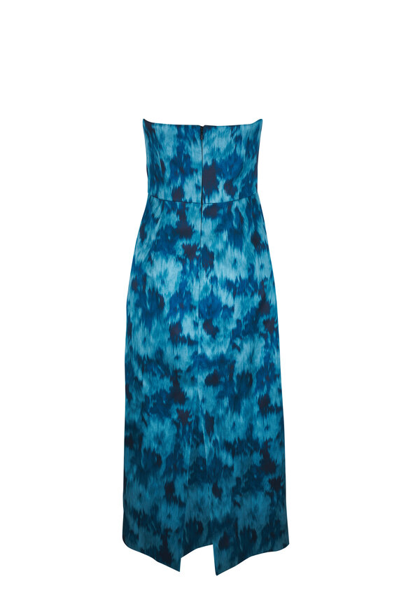 Michael Kors Collection Seaglass Multi Strapless Bustier Sheath Dress - view 4