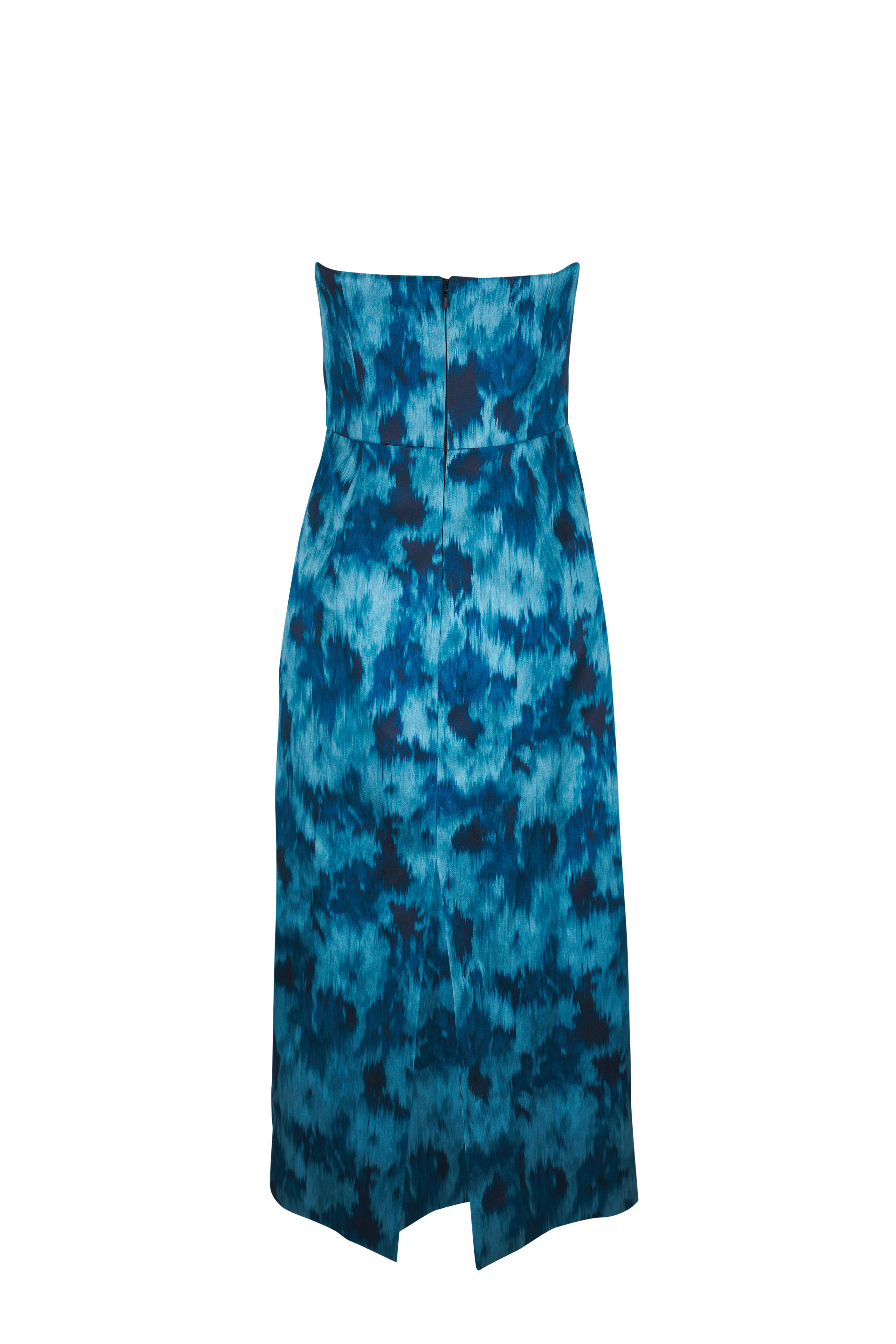 Michael Kors Collection - Seaglass Multi Strapless Bustier Sheath Dress - view 4