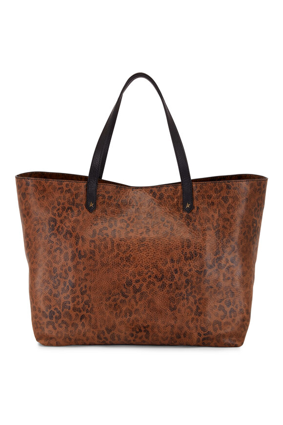 Golden Goose - Pasadena Faded Leopard Leather Tote