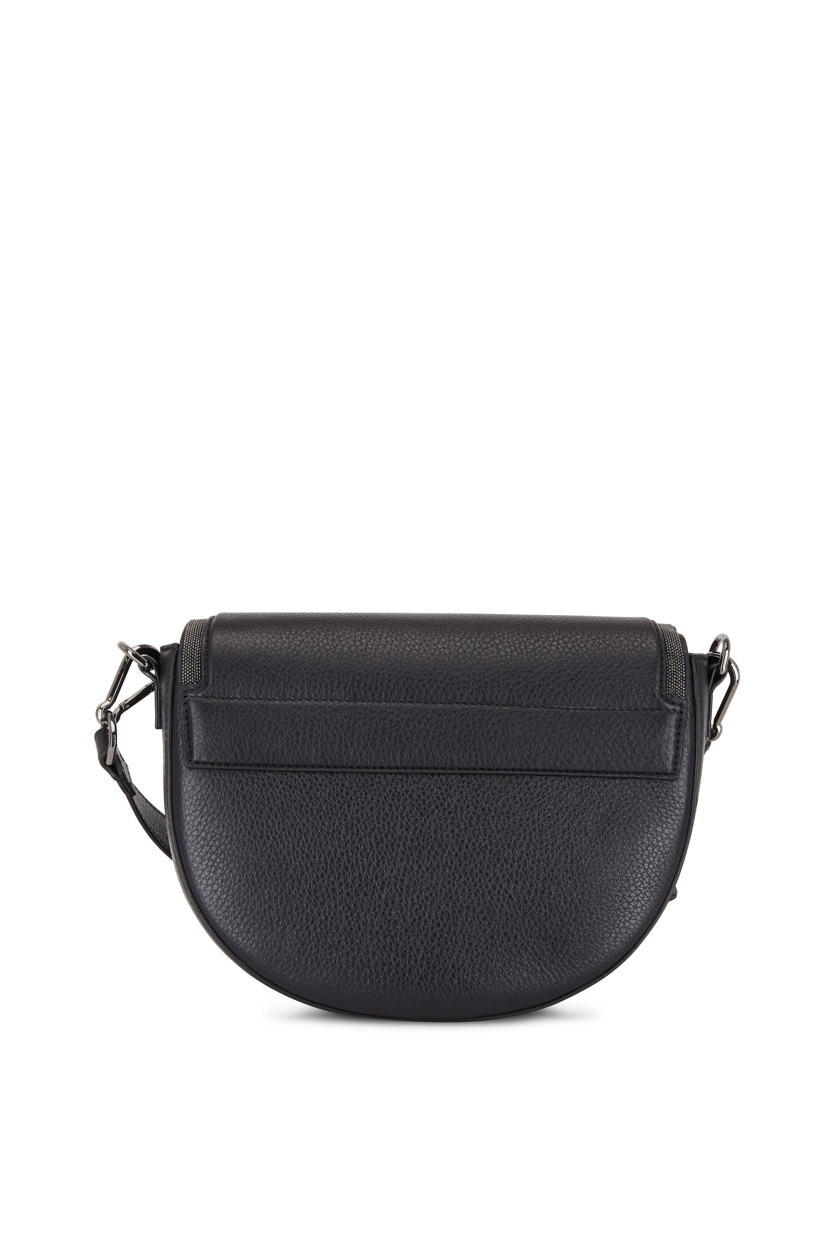 Polène | Bag - numéro UnMicro - Black Textured Leather