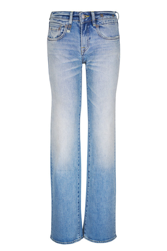 R13 Boy Wilted Stretch Blue Flare Jean - view 1