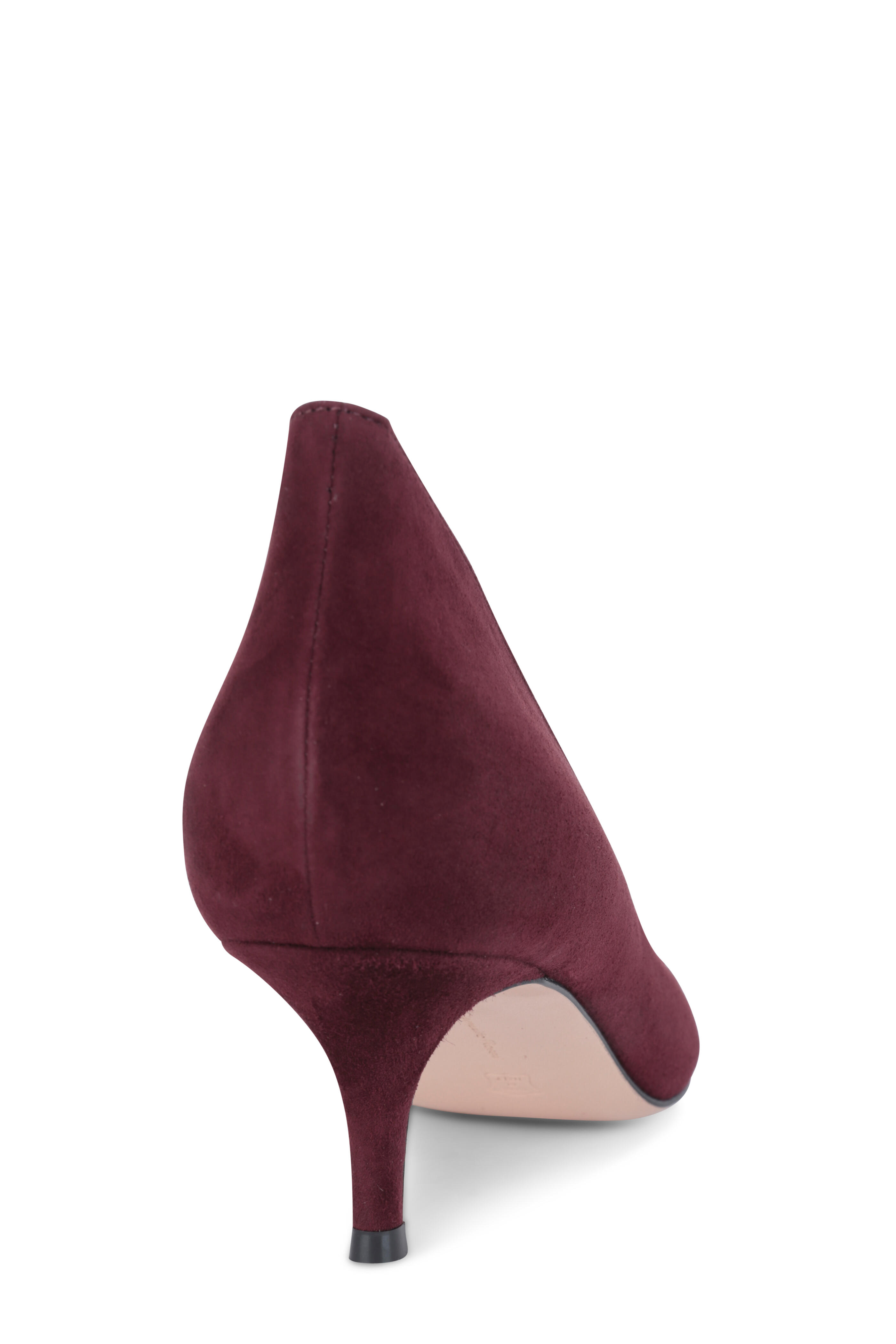 gianvito rossi burgundy pumps