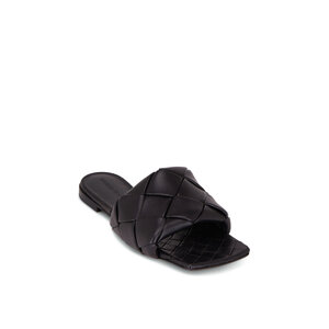 VIP【送料関税込】BottegaVeneta Lido Slides BOTTEGA VENETA Lido intrecciato glossed-leather slides | THE
