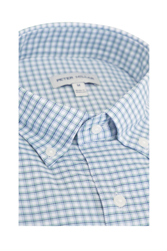 Peter Millar Gregory Windsor Blue Performance Twill Sport Shirt - view 2
