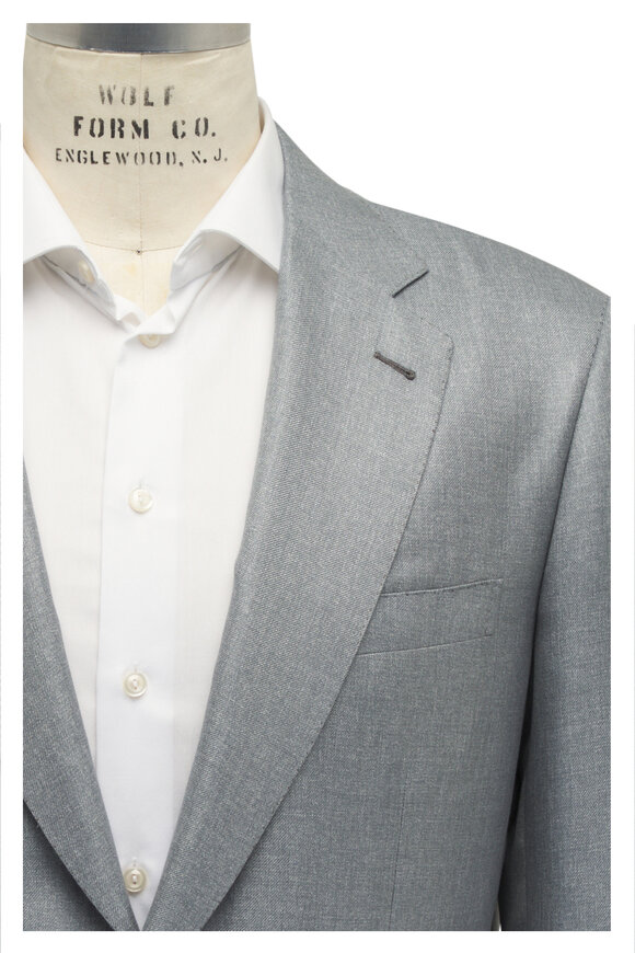 Brioni Silver Silk Sportcoat