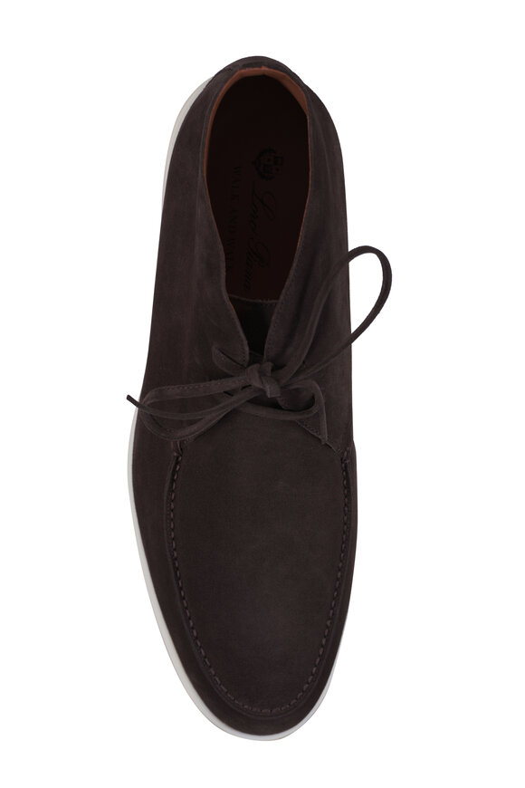 Loro Piana Walk & Walk Brown Suede Ankle Boot - view 3