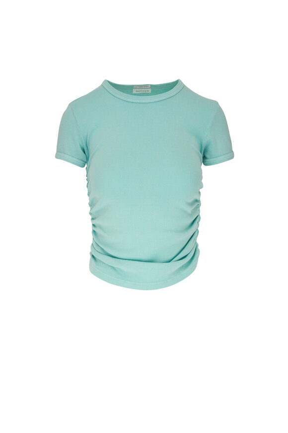 Mother The Its A Cinch Eggshell Blue Top