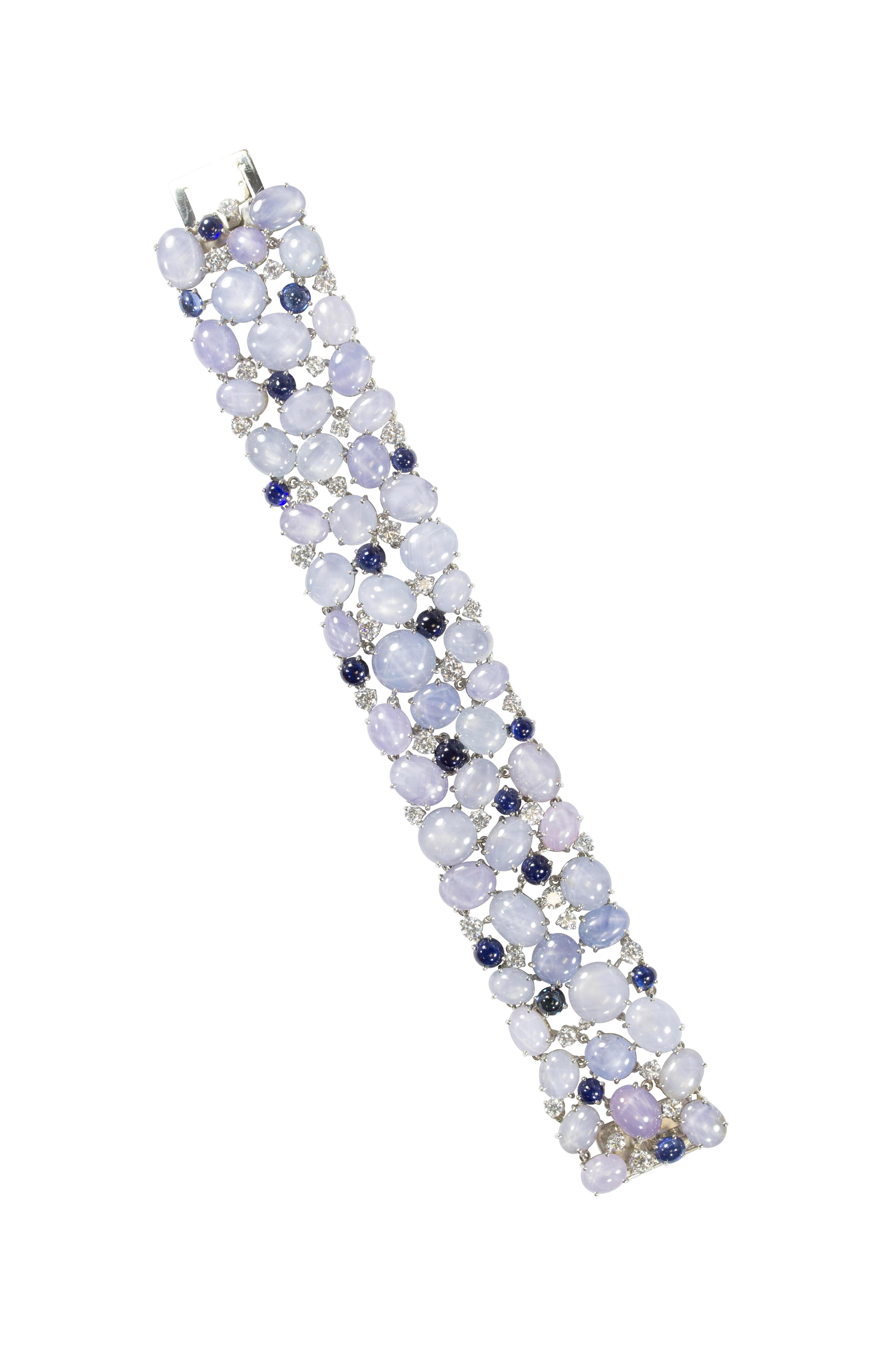 Oscar Heyman - Platinum Star Sapphire & Diamond Bracelet