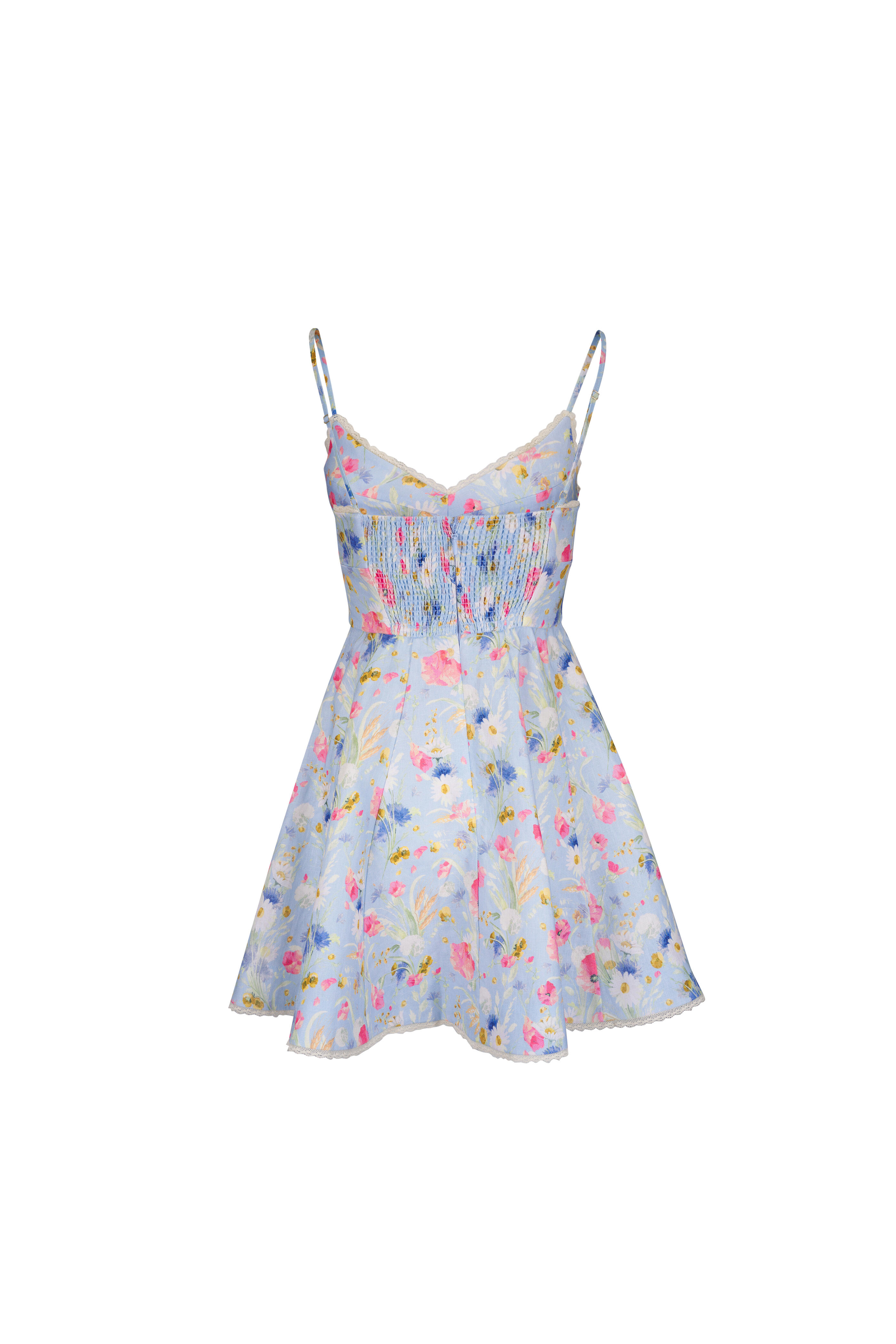 オールインワン・サロペット Zimmermann `Lucky Picnic` Mini Dress ZIMMERMANN Lucky Picnic Mini Dress | Blue | FARFETCH CA