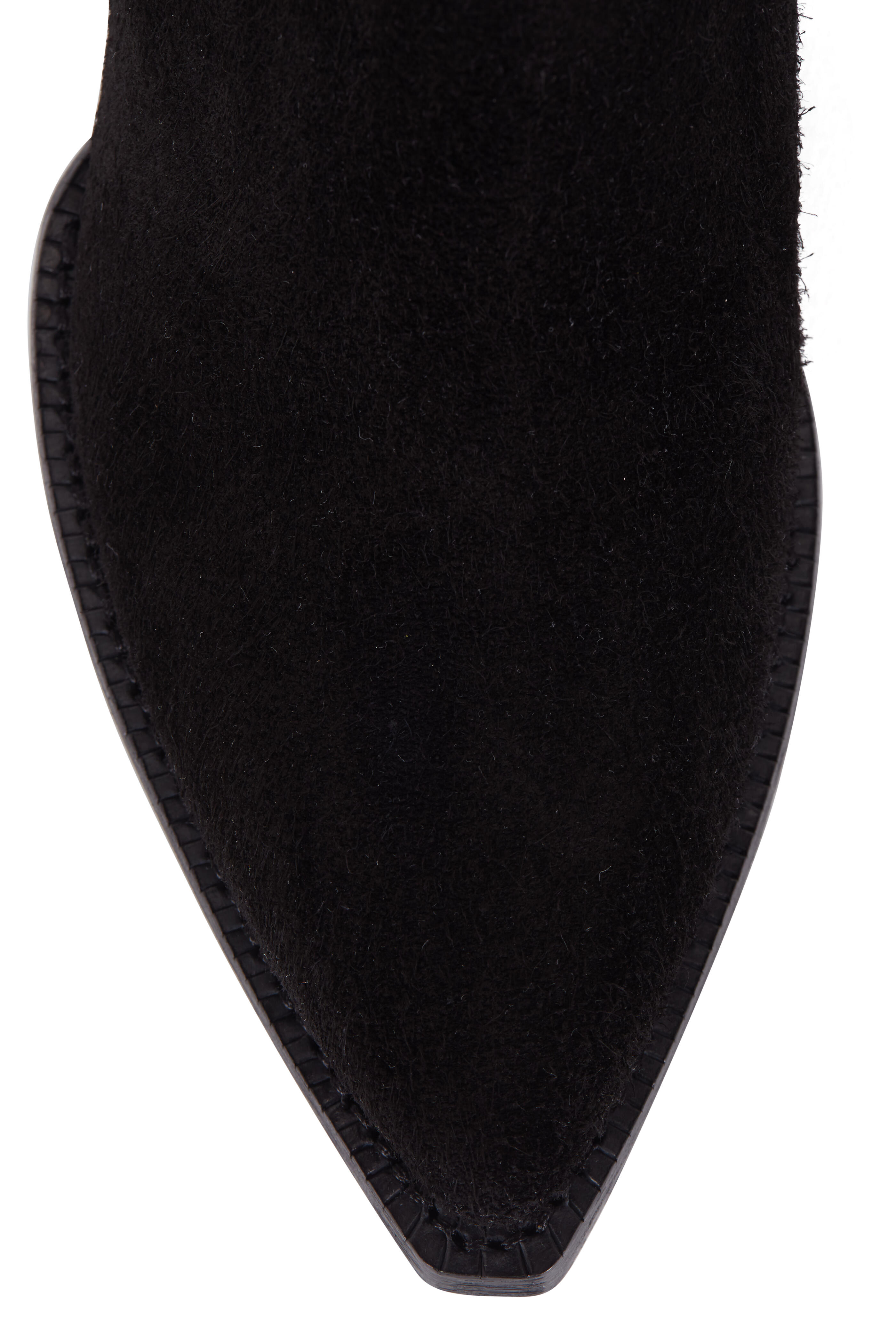 Saint Laurent - Lukas Black Suede Short Boot, 40mm