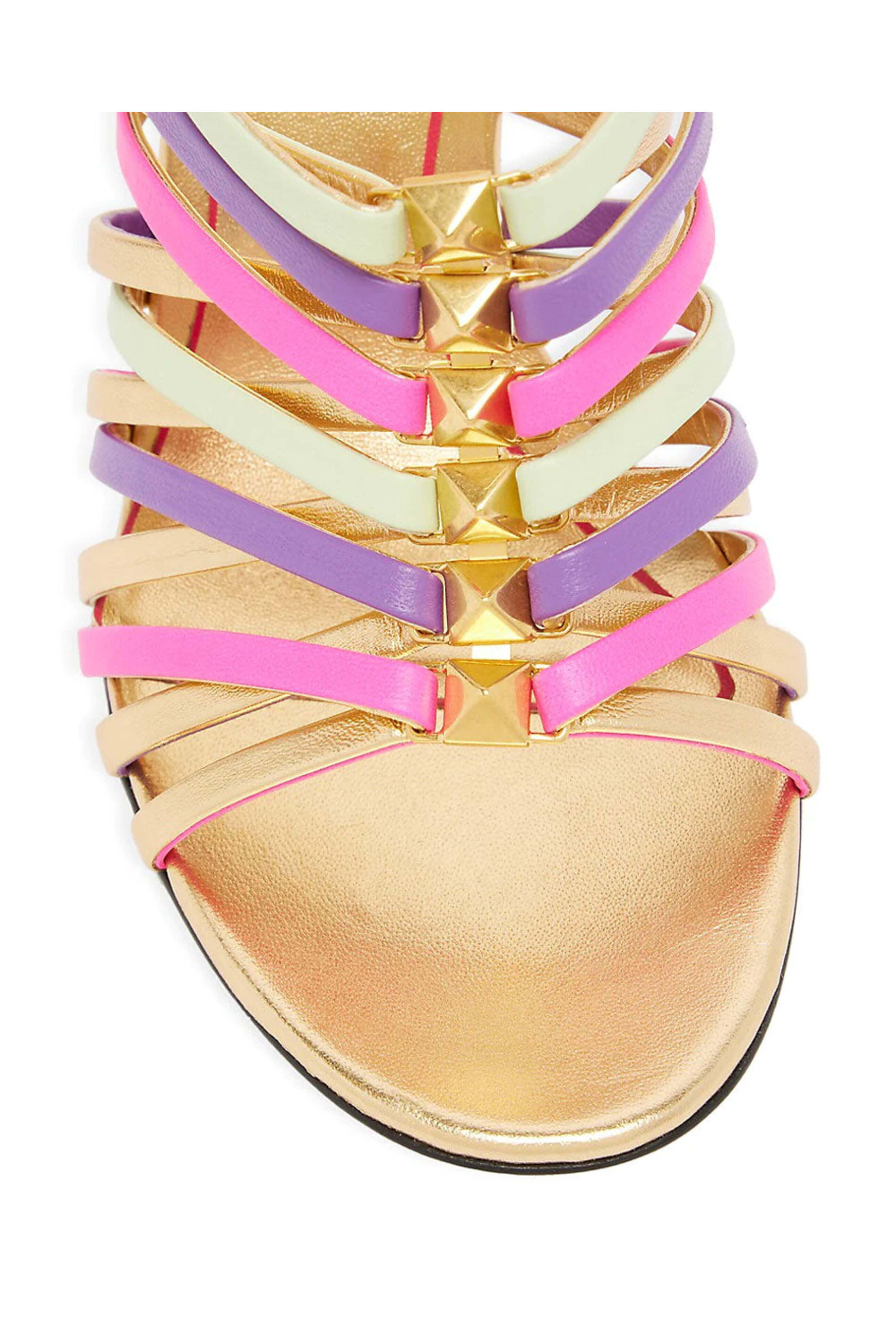 Valentino Garavani - Multicolor Leather Stiletto Sandals