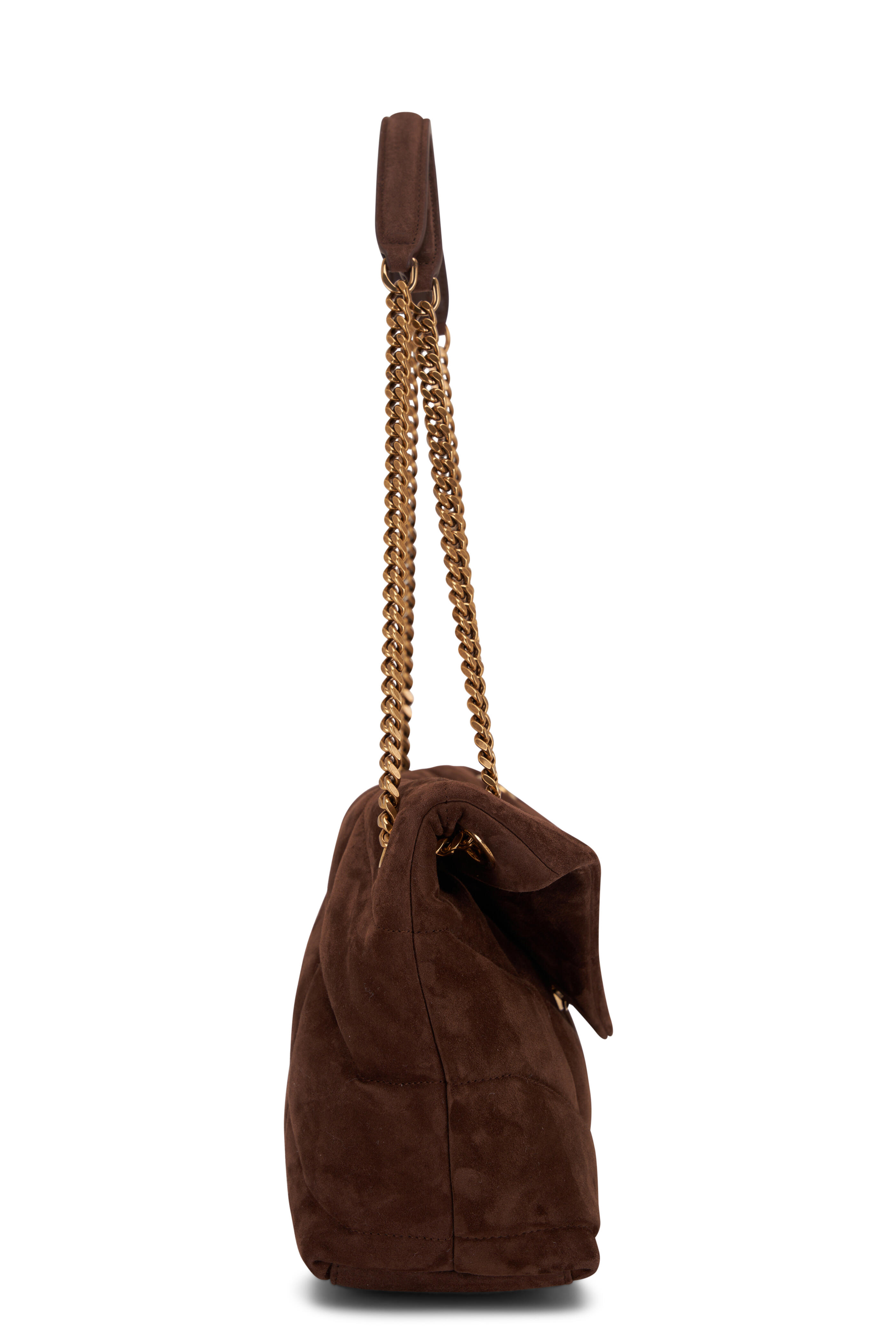 Lulu small brownショルダーバッグMB509-121 Saint Laurent - Small LouLou Bark Brown Quilted Leather Bag