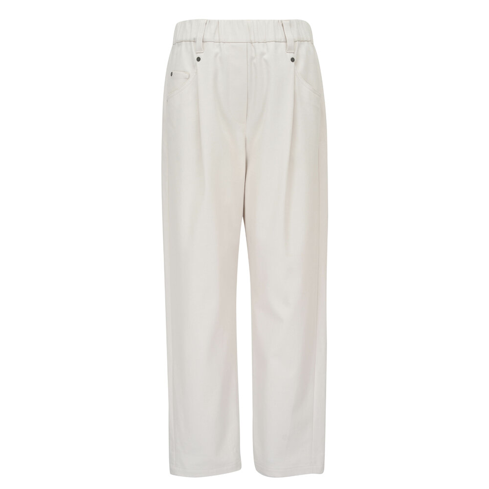 パンツ BRUNELLO CUCINELLI Women Straight Pants MH547P8308 C169 BEIG Women's pants, elegant and casual models | Brunello Cucinelli