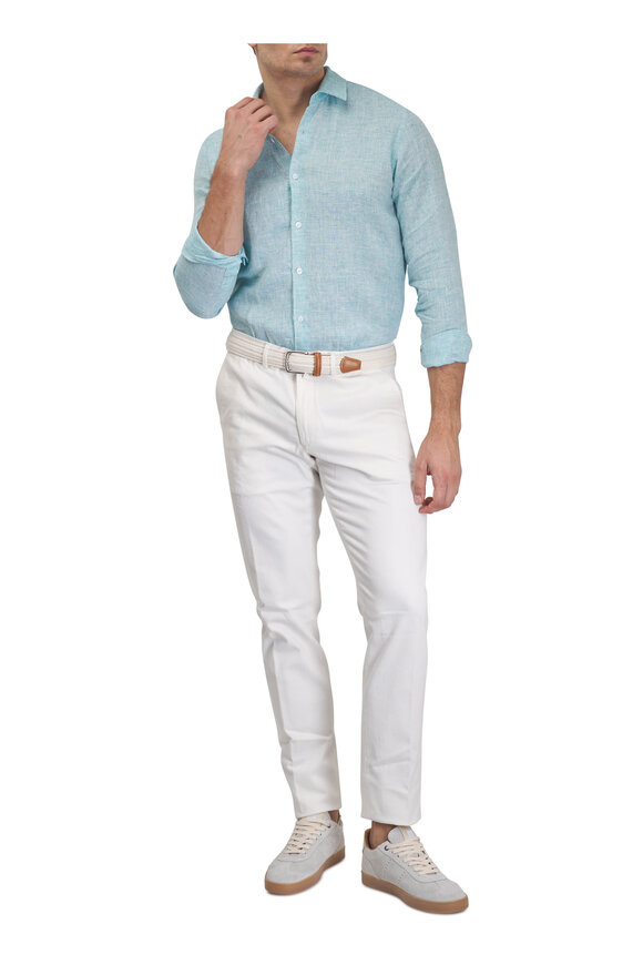 Anderson's Cream Woven Belt - view 4
