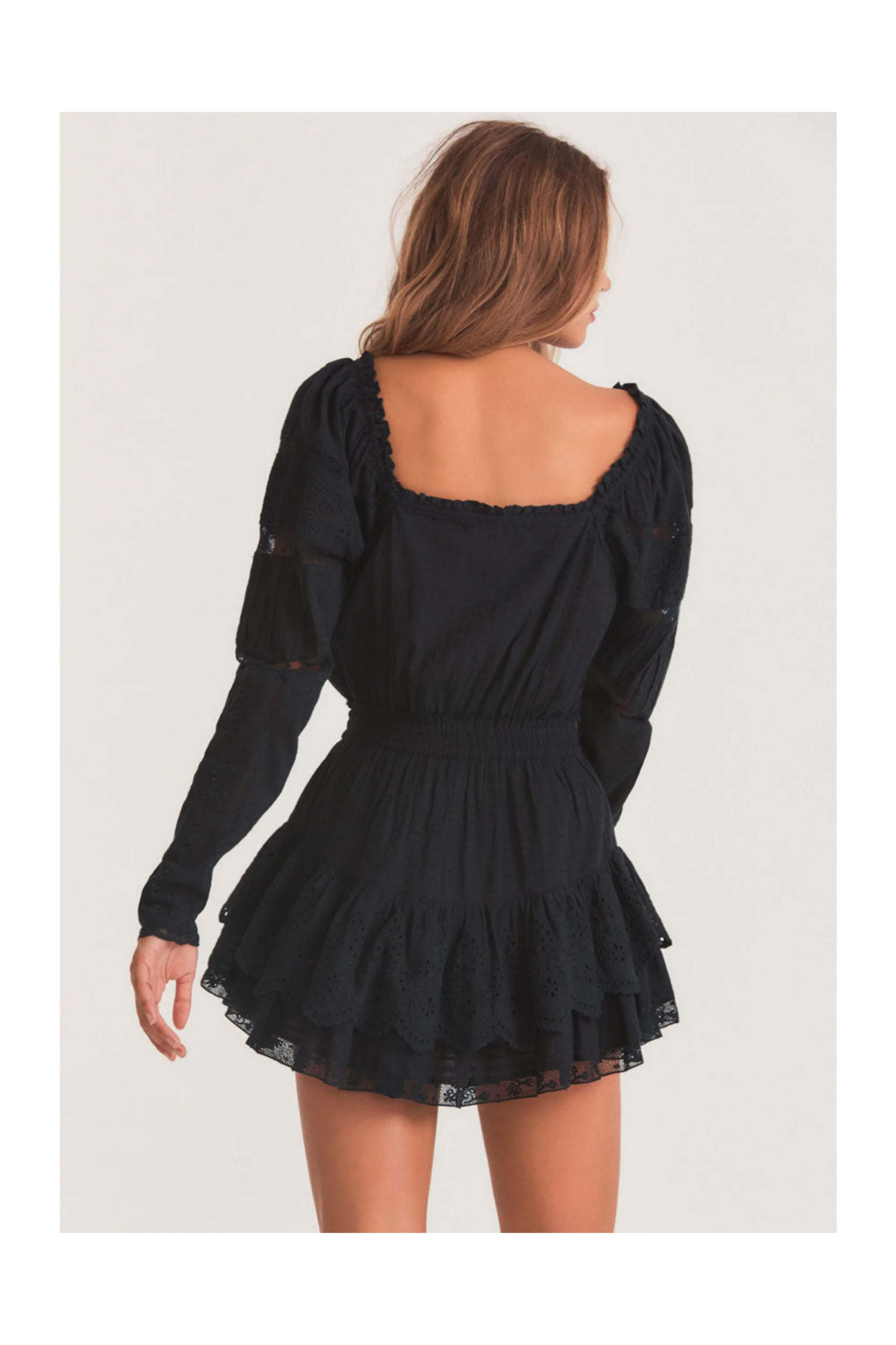 Loveshackfancy - Black Sanaya Mini Dress