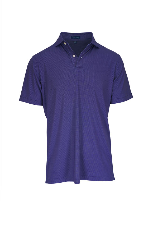 Peter Millar Grovewood Navy Performance Jersey Polo