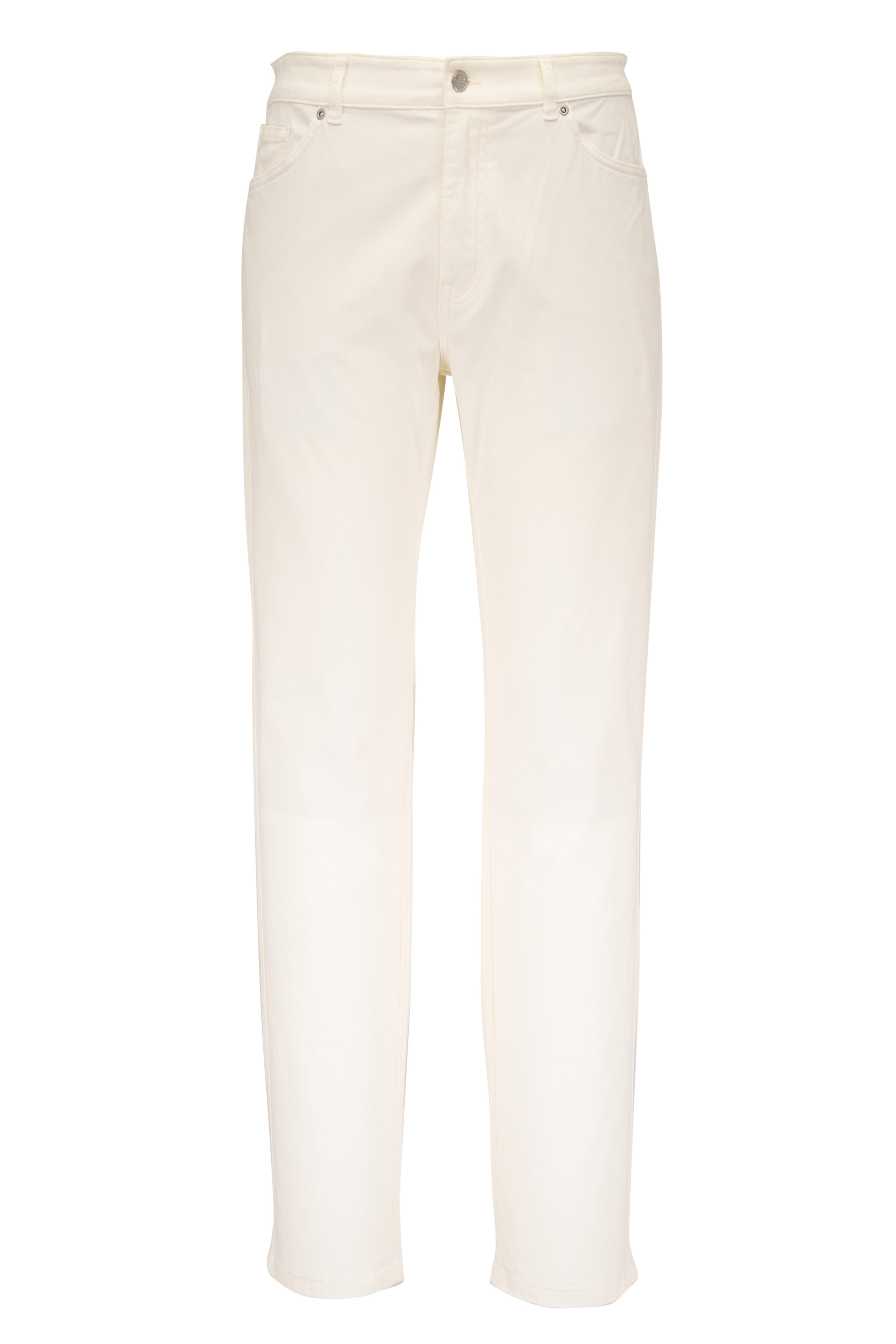 Peter Millar - Ivory Sateen Five Pocket Pant - view 1