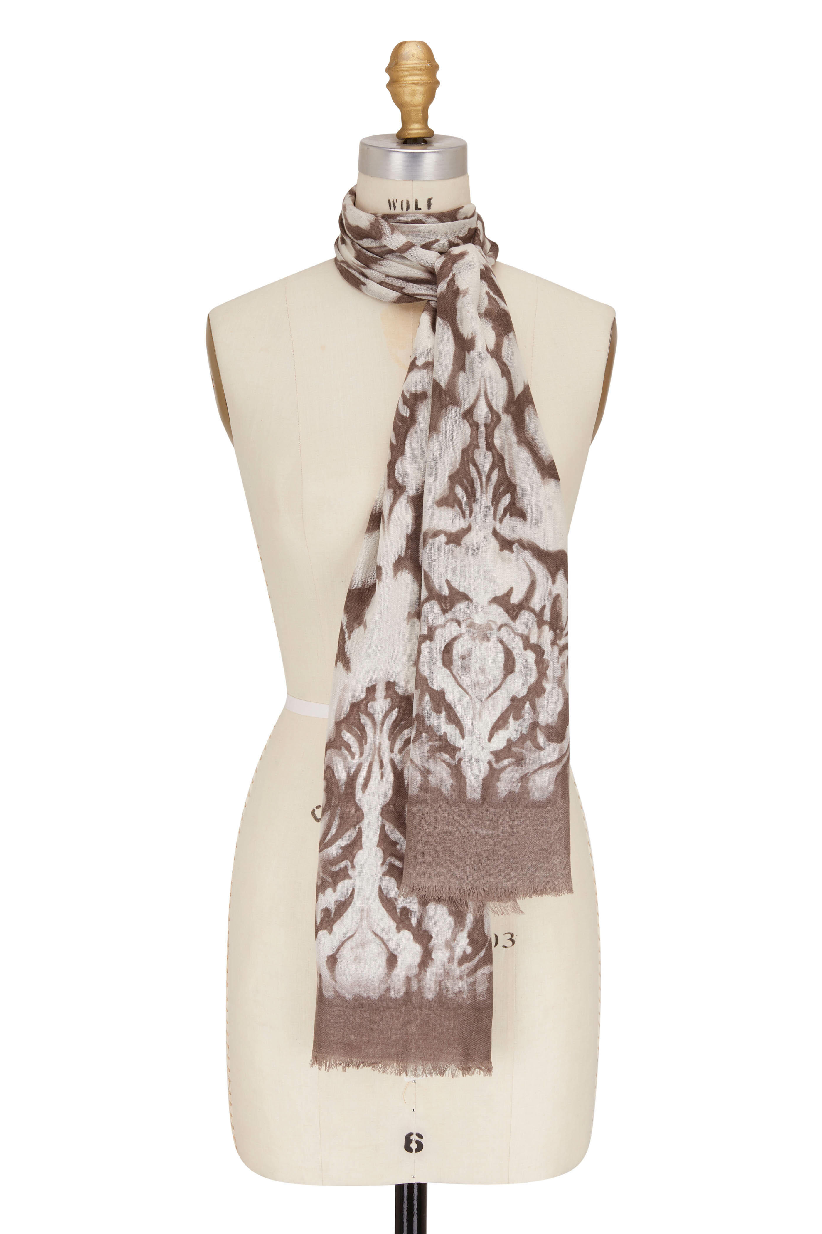 Kinross Wicker Multi Medallion Print Scarf Mitchell Stores