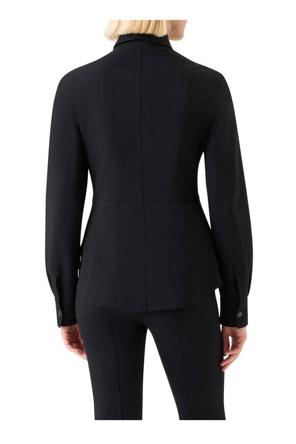 Akris Punto Black Cinched Waist Shirt - view 3