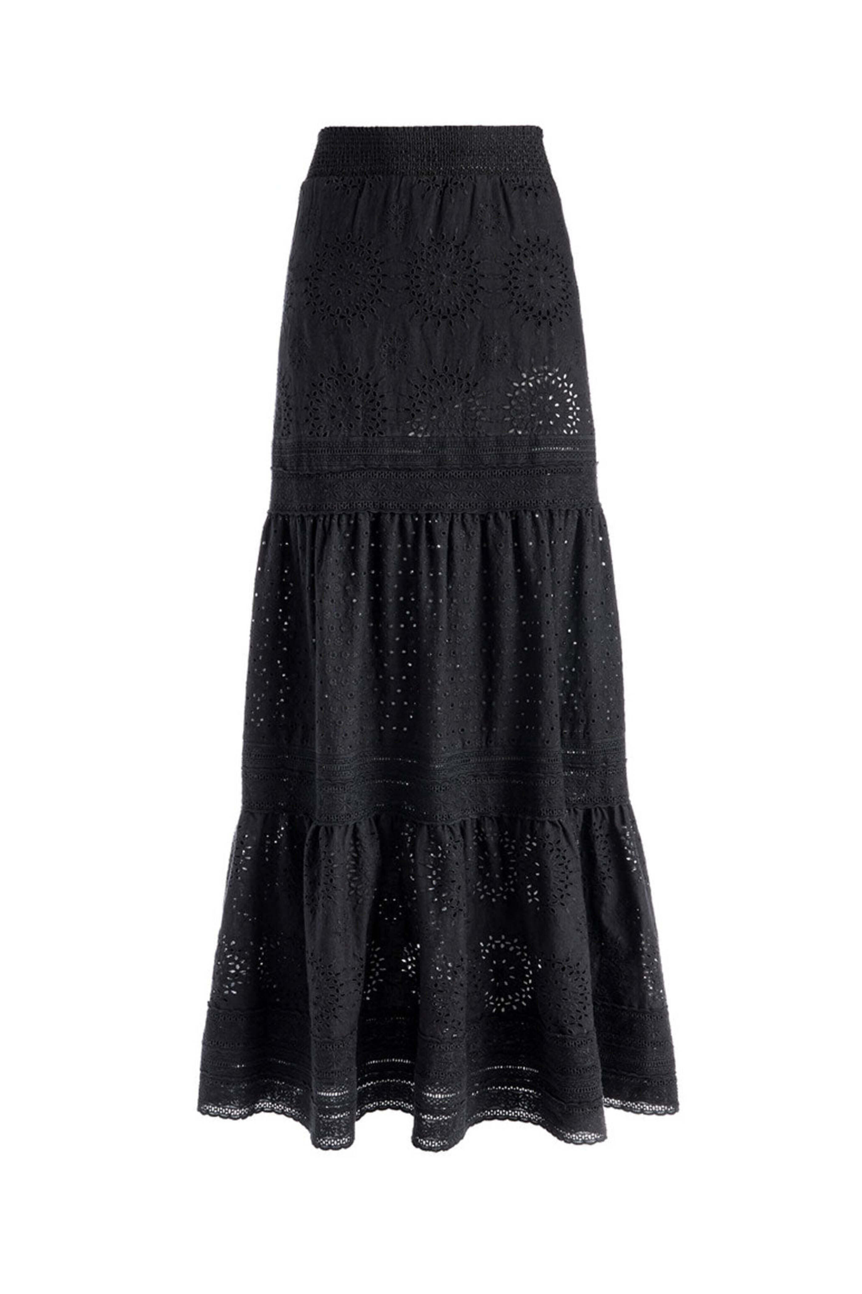 Alice & Olivia - Black Reise Panelled Maxi Skirt