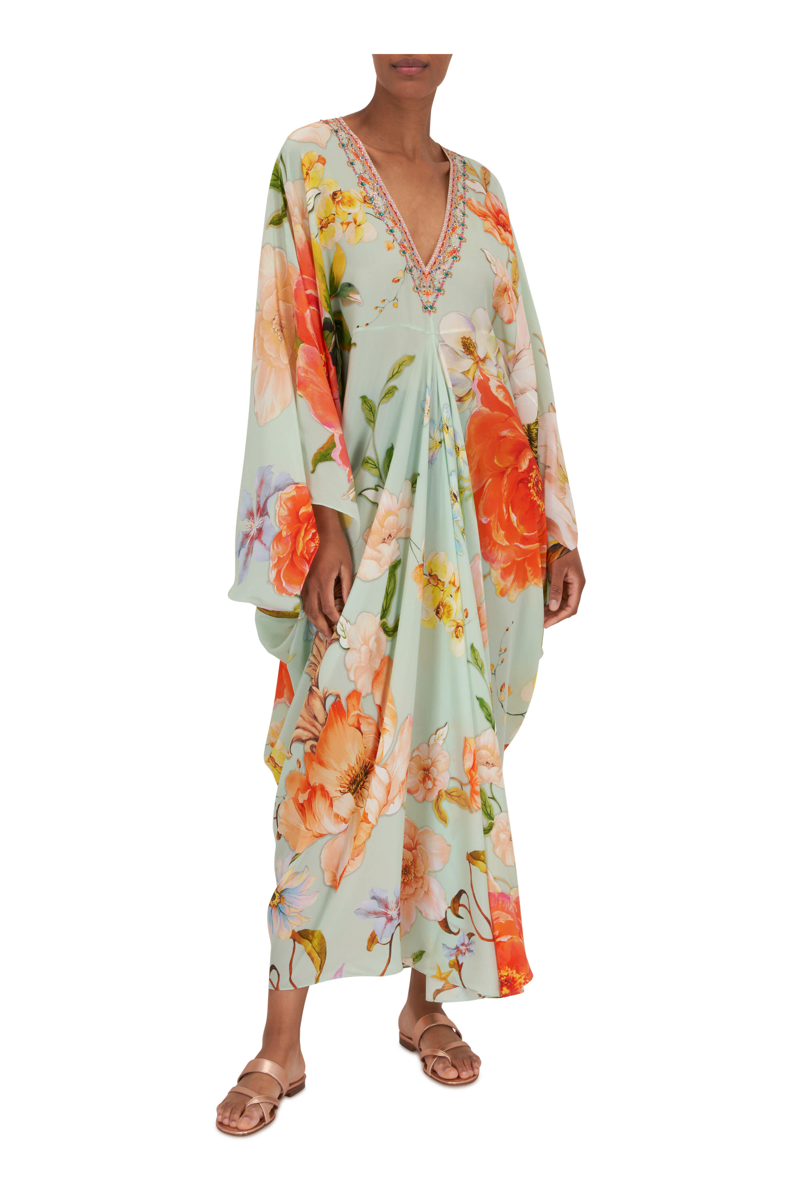 carla Fluffy cami（定価以下） Camilla - Talk the Walk T Shape Long Kaftan | Mitchell Stores