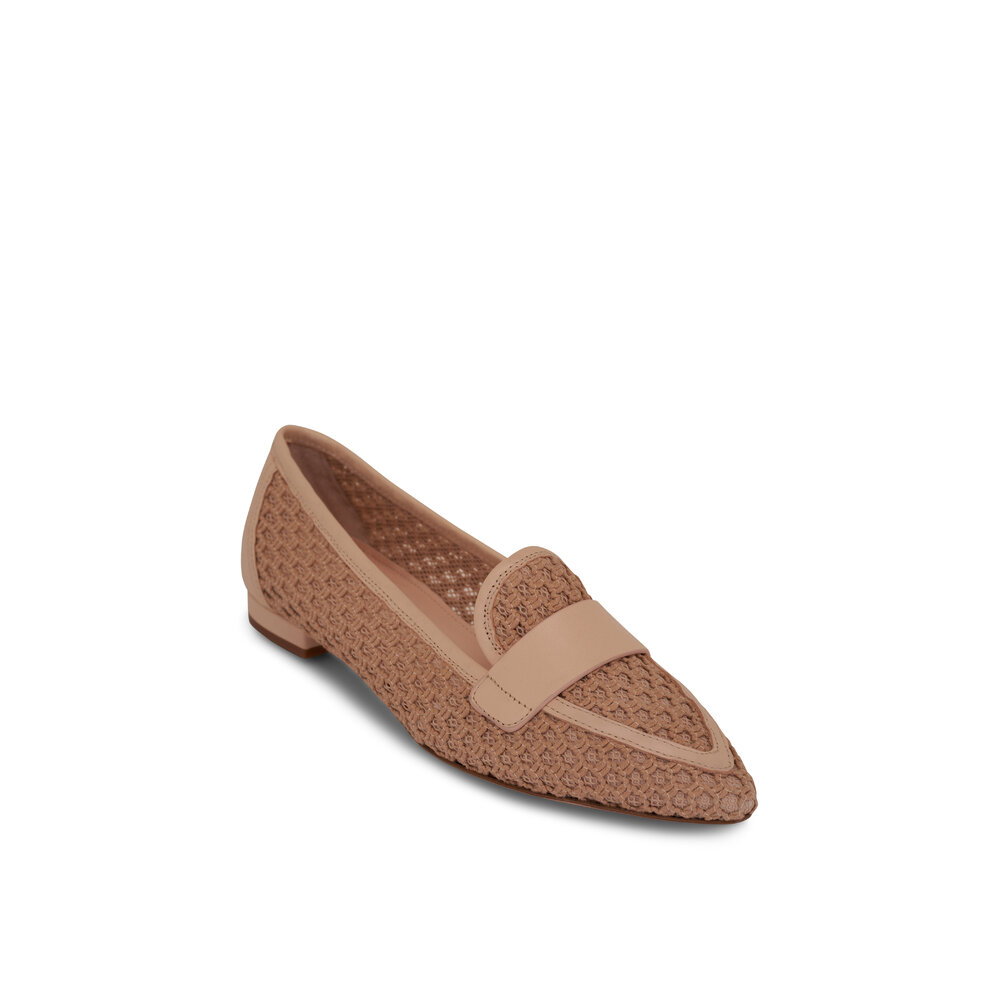 AGL Blanca Plots Ghibli Woven Rope Leather loafer