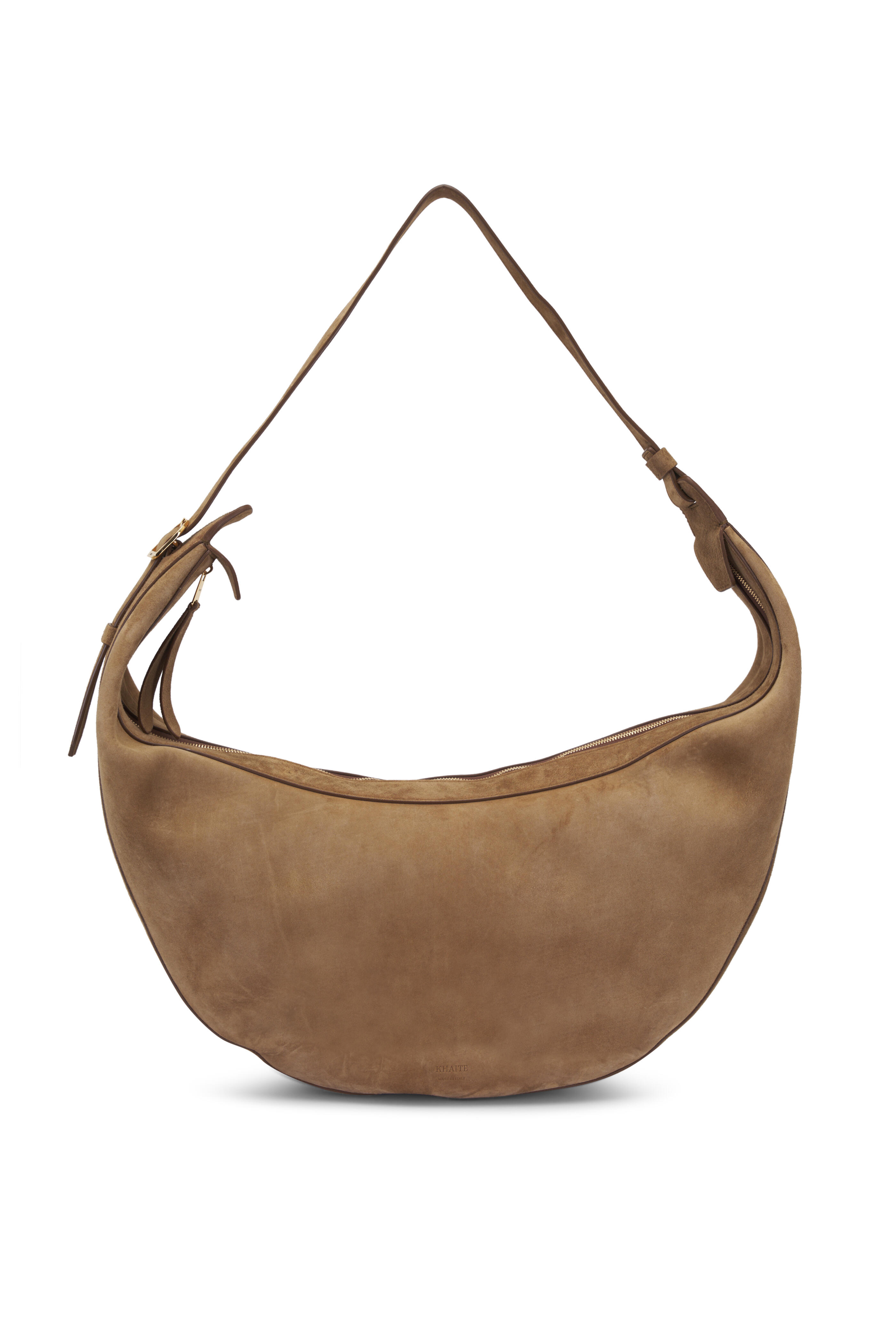 Khaite - Augustina Mud Suede Hobo