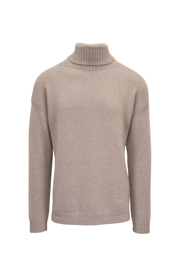 Loro Piana Tyne Volcano Cashmere Turtleneck Sweater